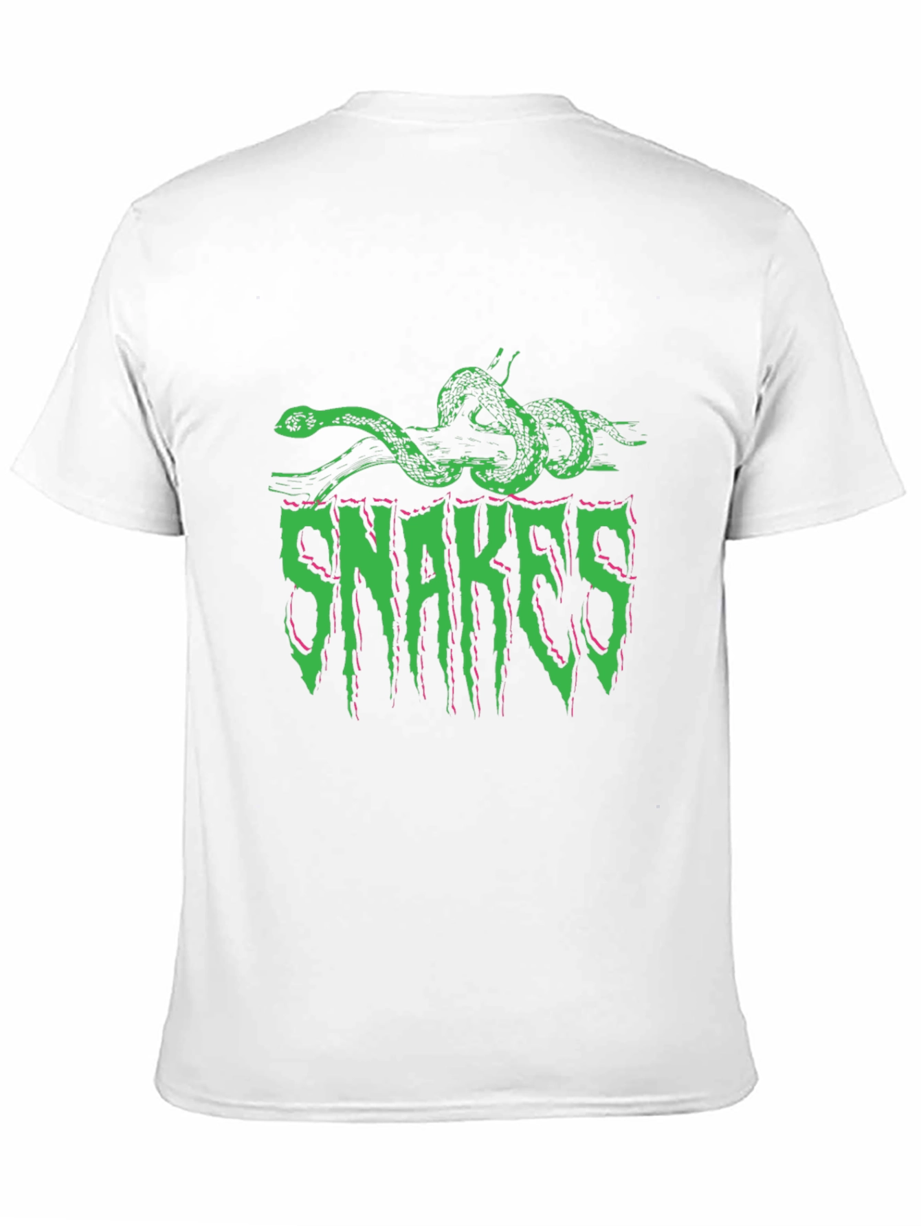 Snakes Graphic Print Black T-Shirt