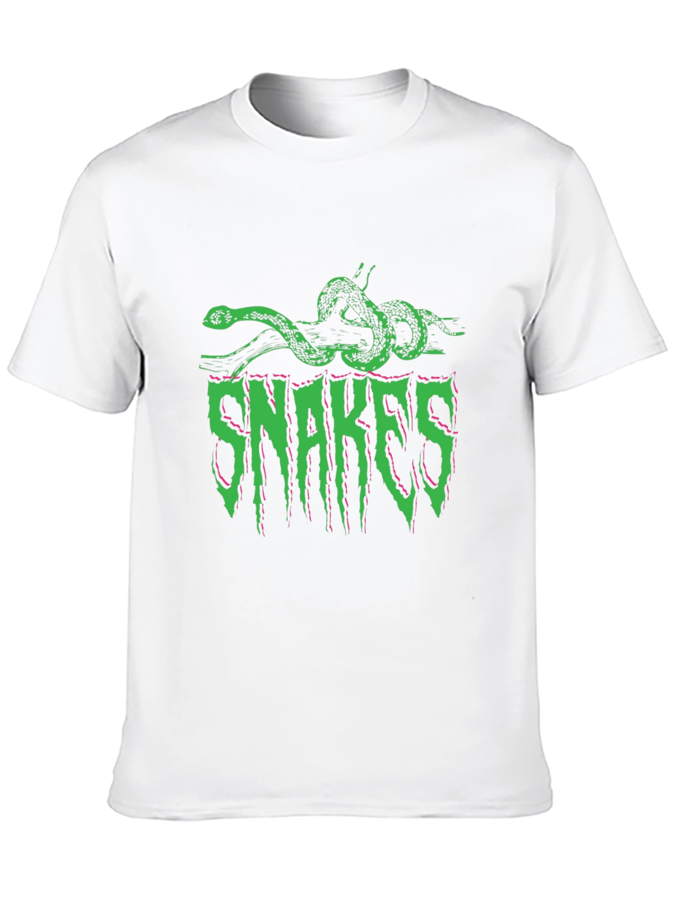 Snakes Graphic Print Black T-Shirt