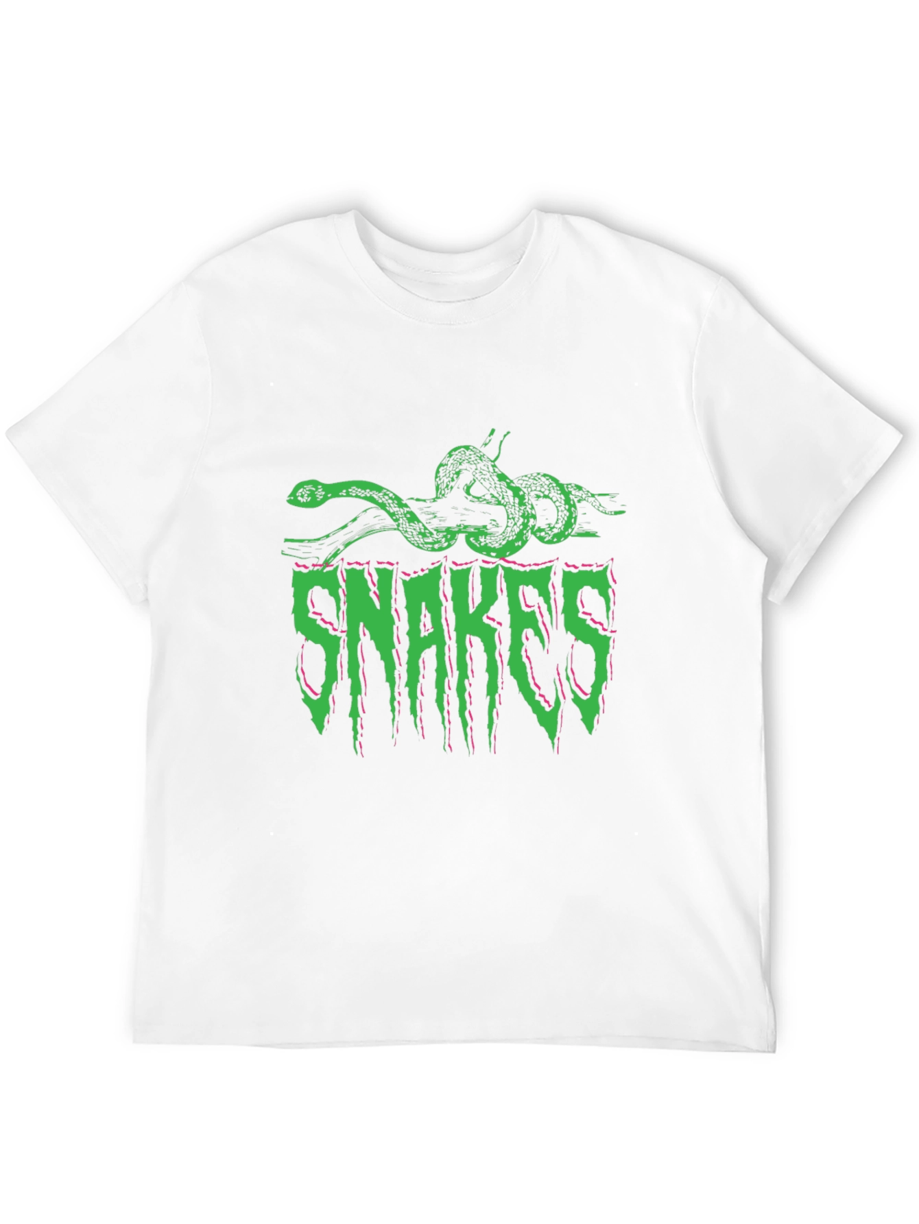 Snakes Graphic Print Black T-Shirt