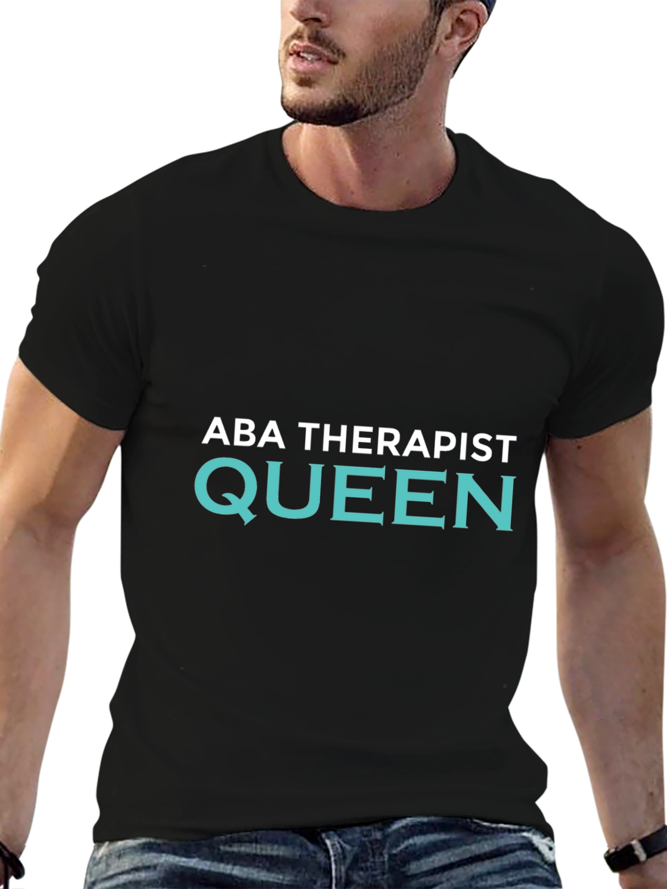 ABA Therapist Queen Black T-Shirt