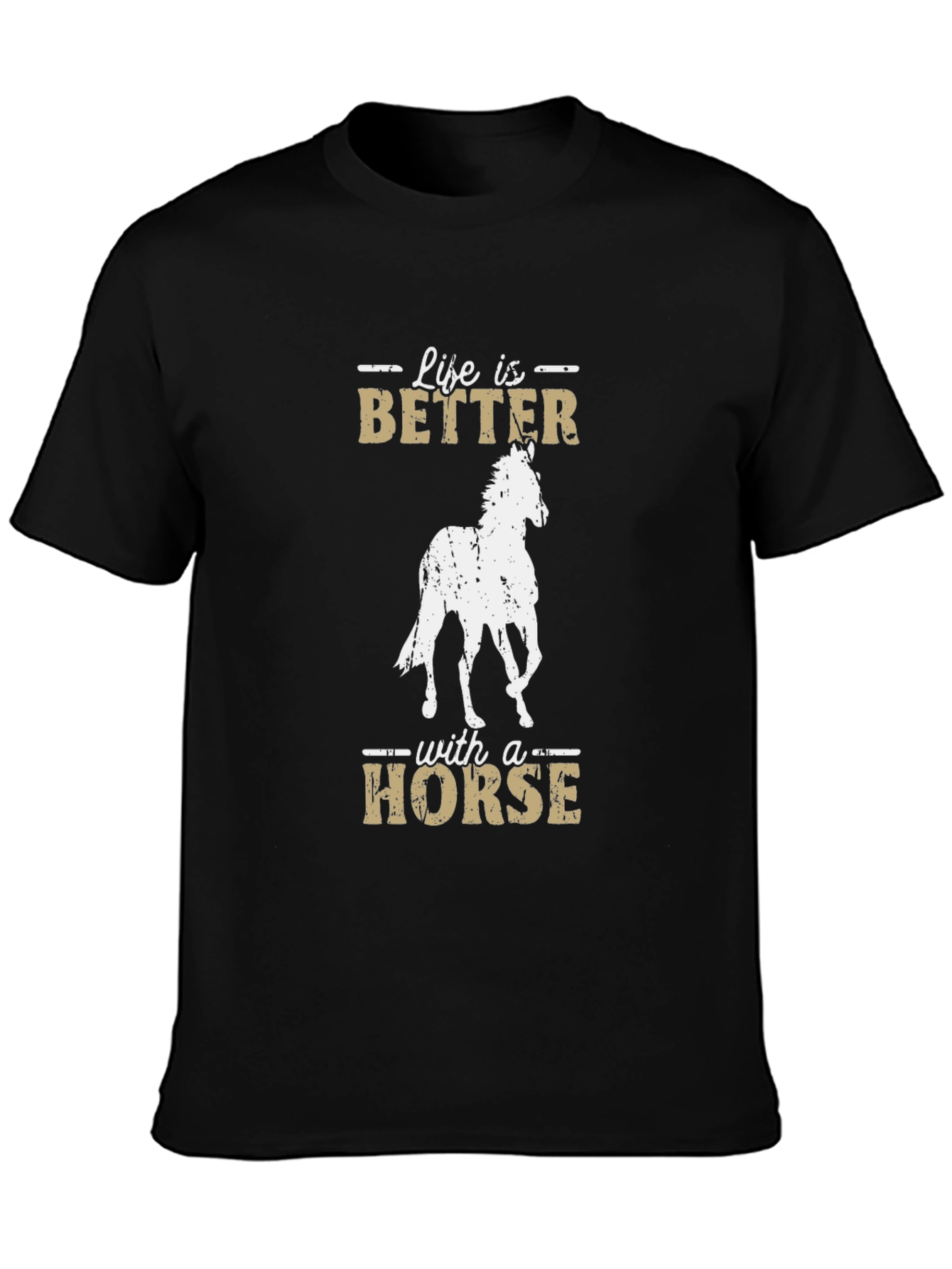 Life is Better with a Horse Graphic T-Shirt