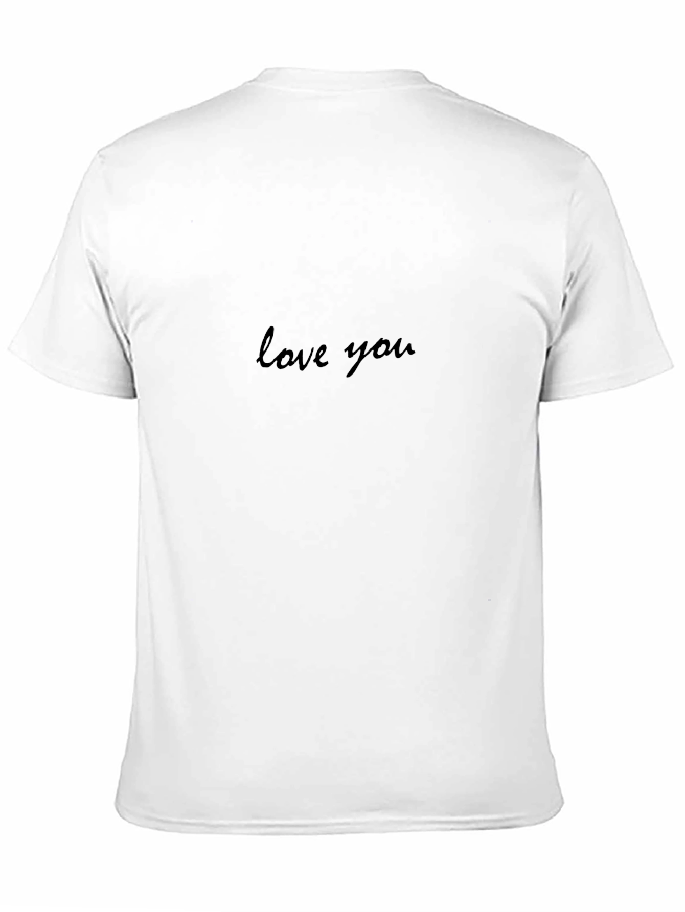 Love You Black Crew Neck T-Shirt