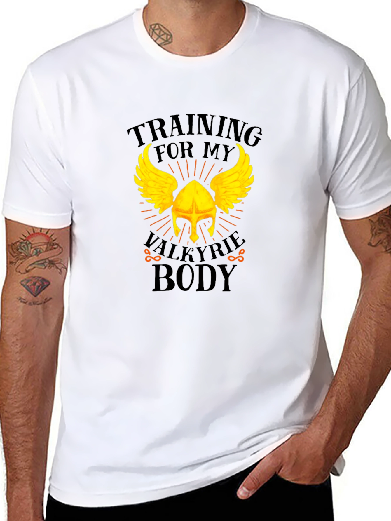 Valkyrie Body Training Graphic Tee - Black