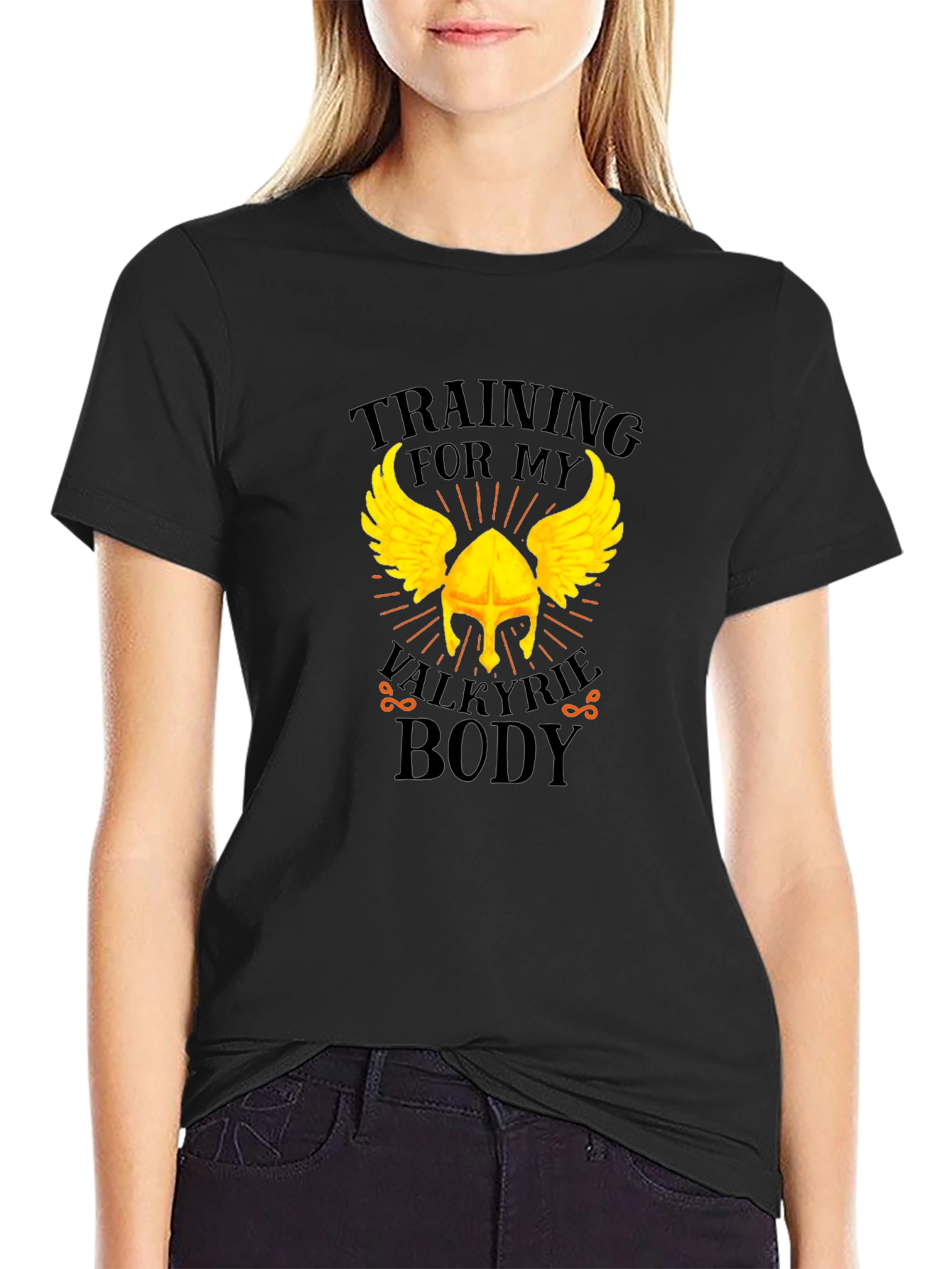 Valkyrie Body Training Graphic Tee - Black