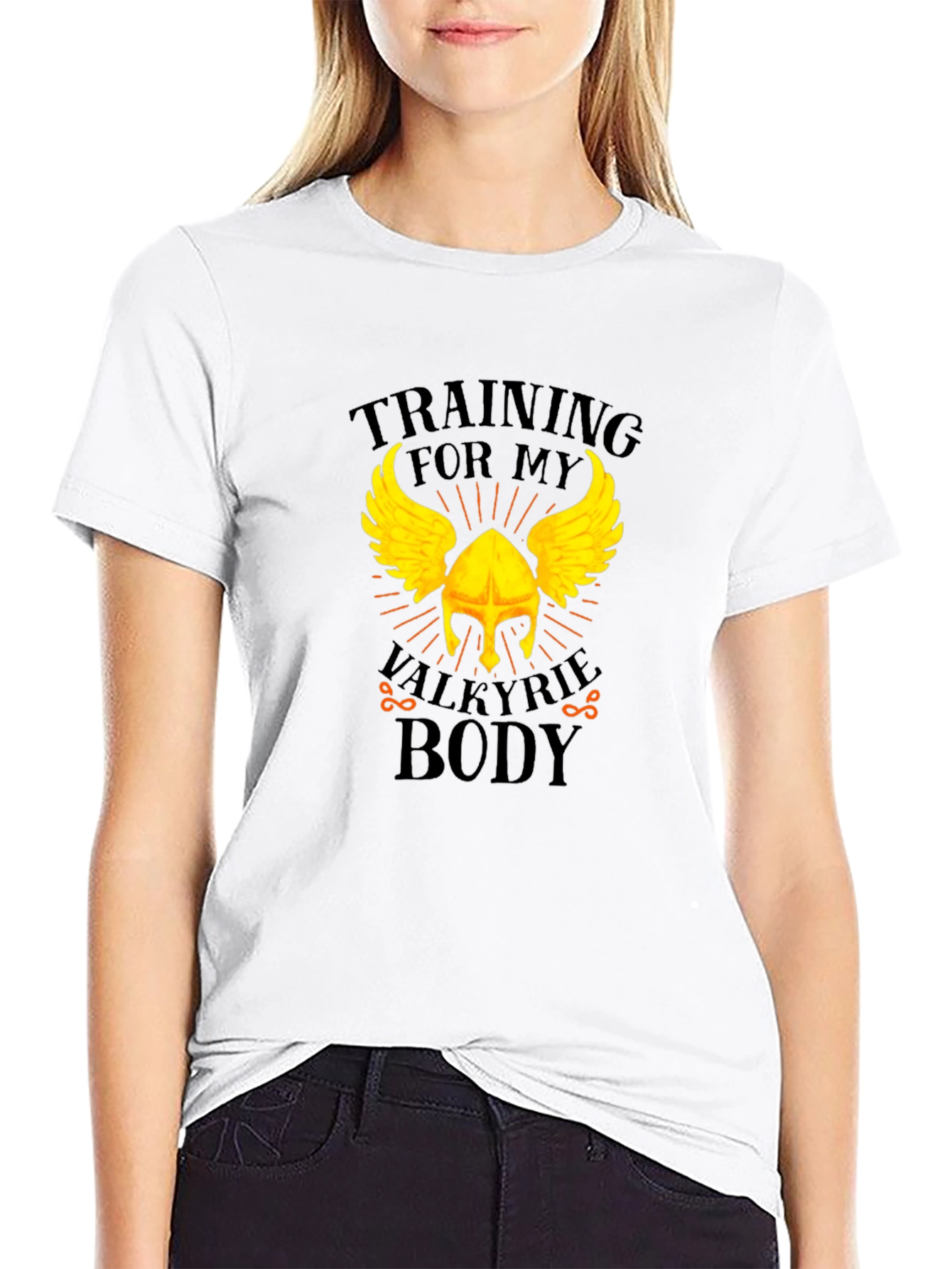 Valkyrie Body Training Graphic Tee - Black