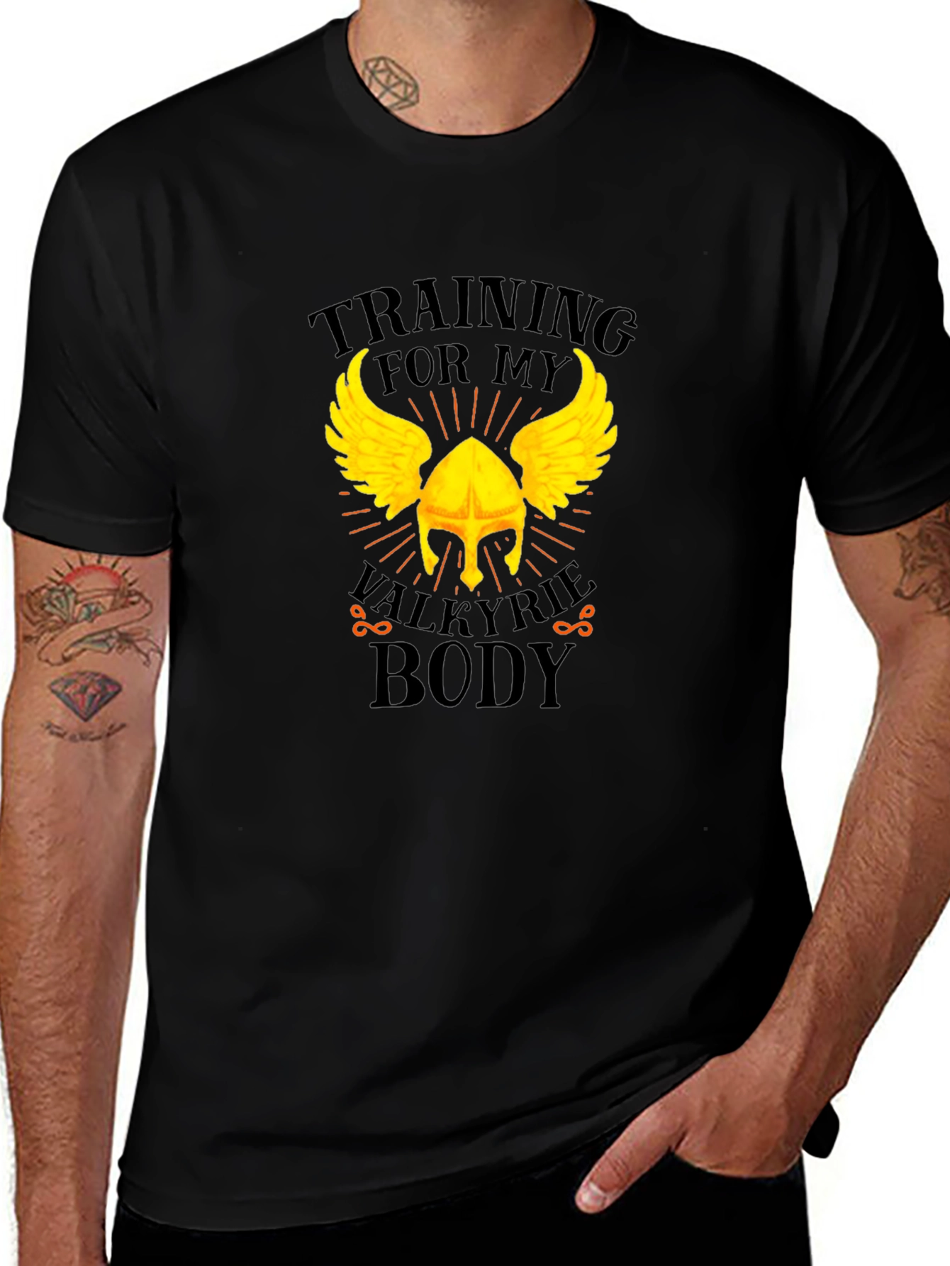 Valkyrie Body Training Graphic Tee - Black