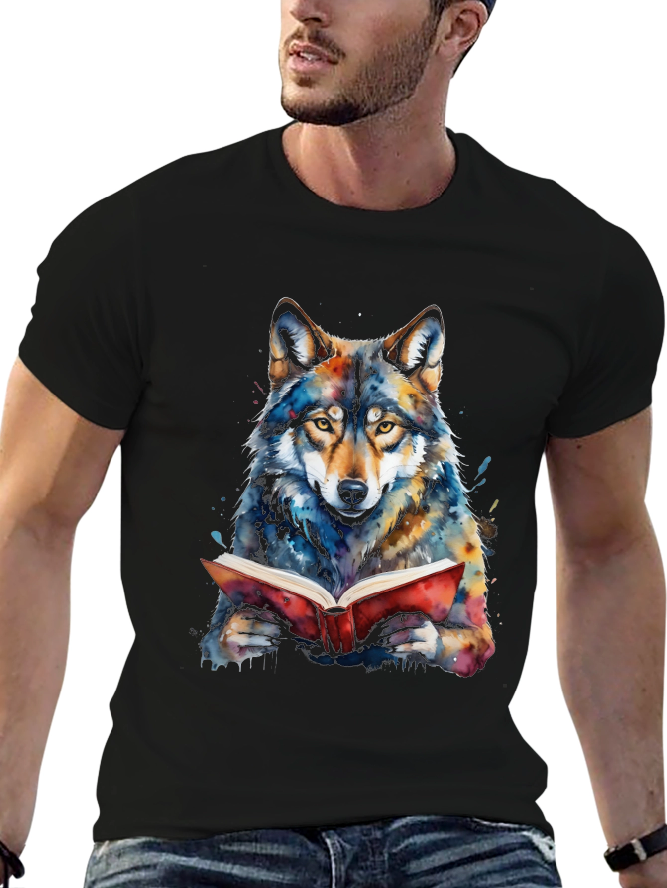Reading Wolf Graphic Tee