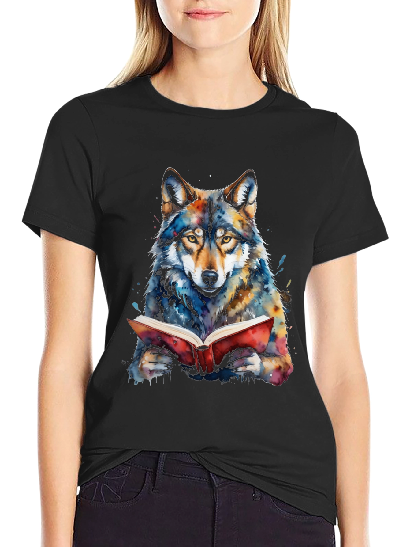 Reading Wolf Graphic Tee