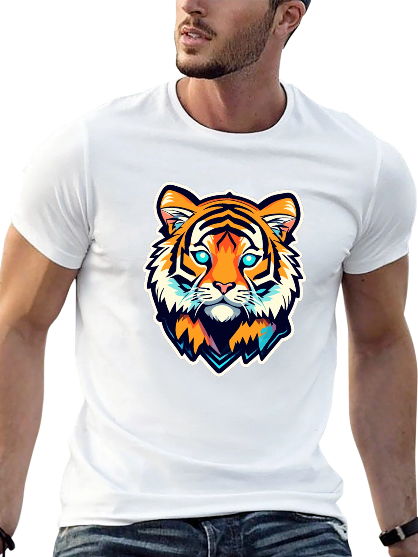Tiger Graphic Print Tee