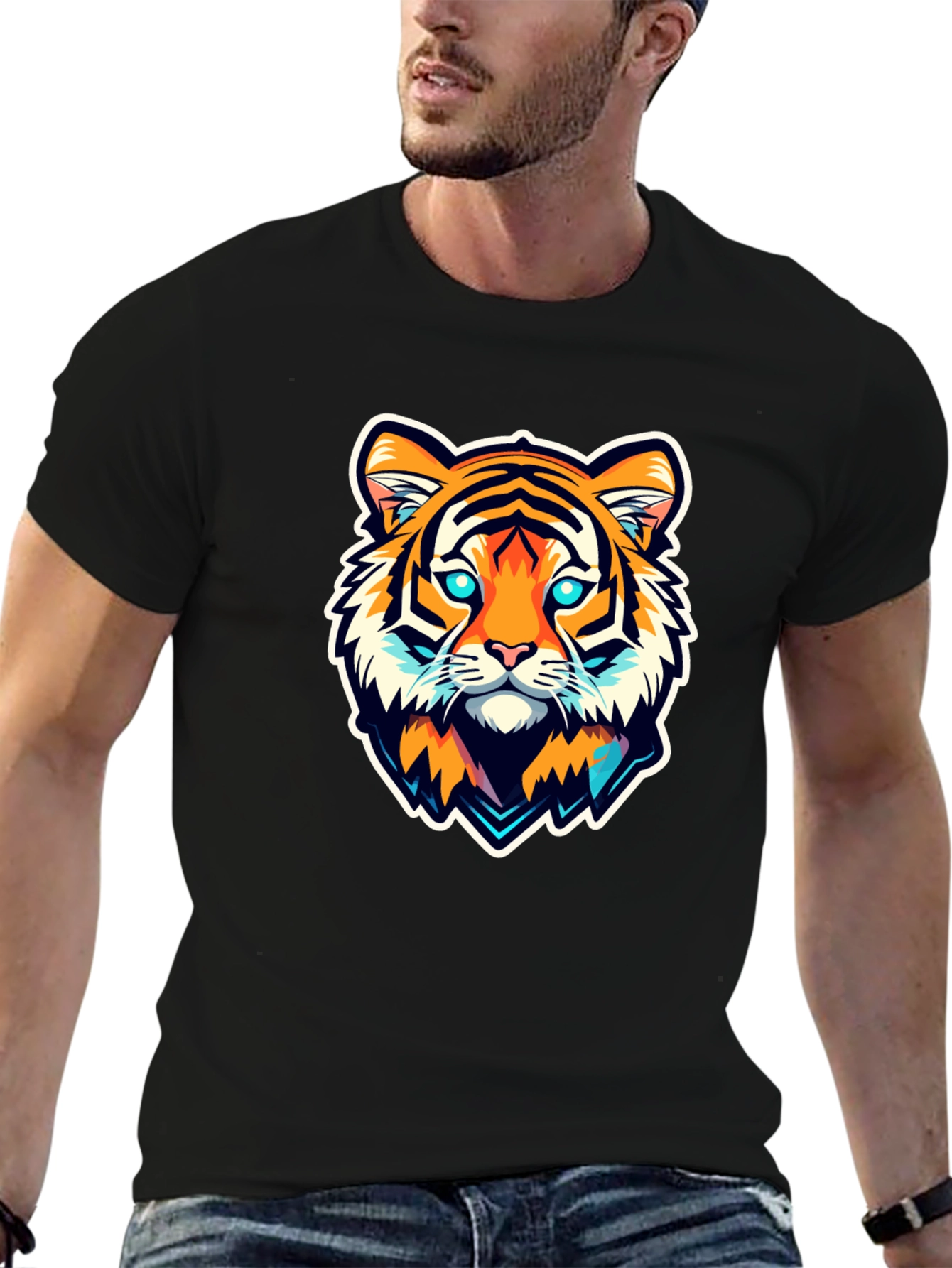 Tiger Graphic Print Tee