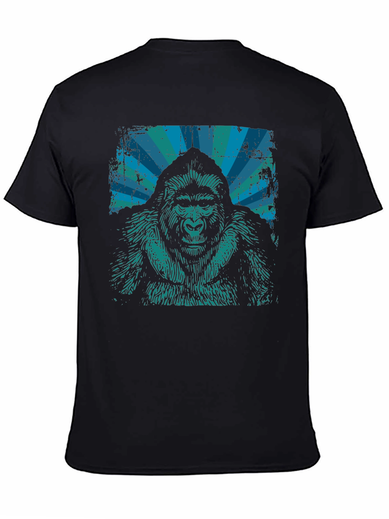 Gorilla Graphic T-Shirt - Distressed Retro Design