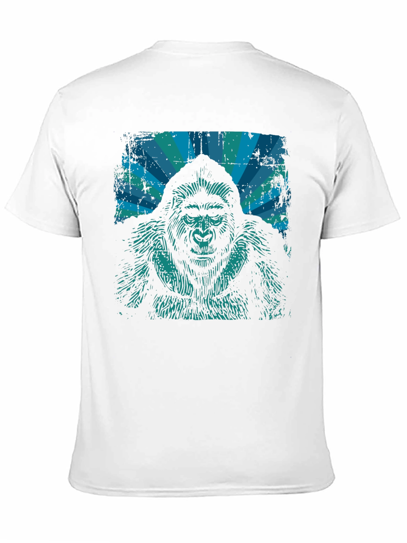 Gorilla Graphic T-Shirt - Distressed Retro Design