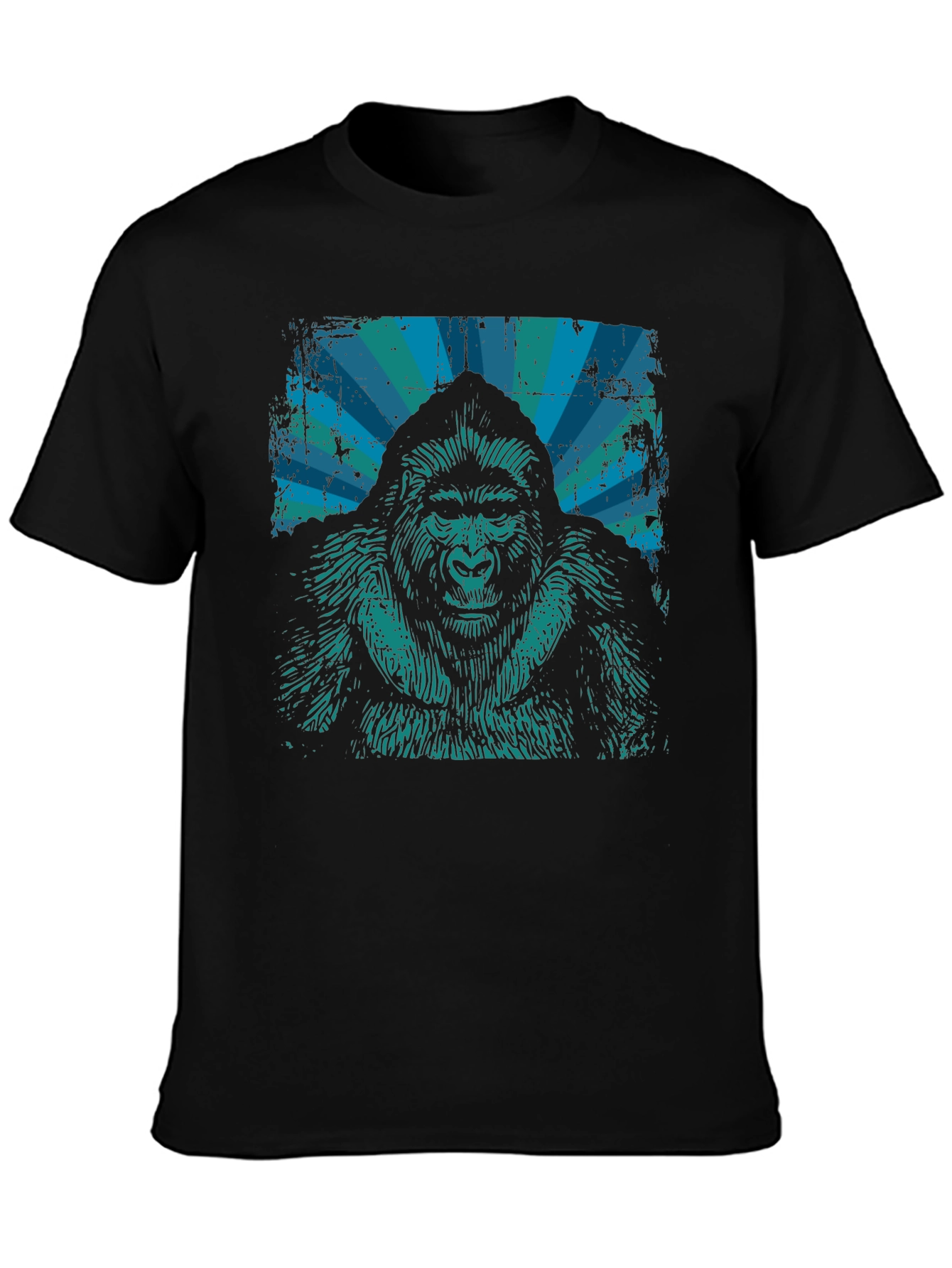 Gorilla Graphic T-Shirt - Distressed Retro Design