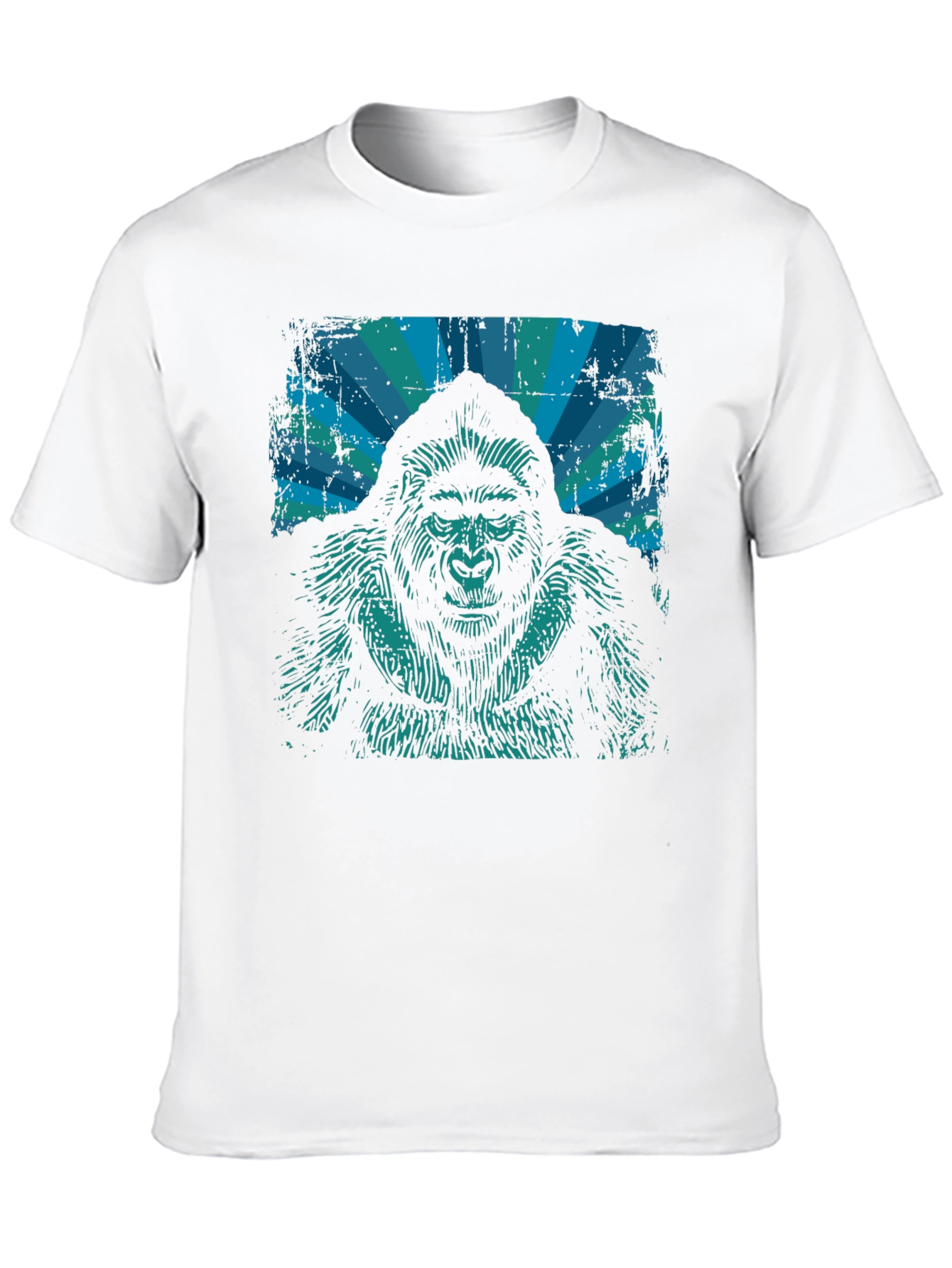 Gorilla Graphic T-Shirt - Distressed Retro Design