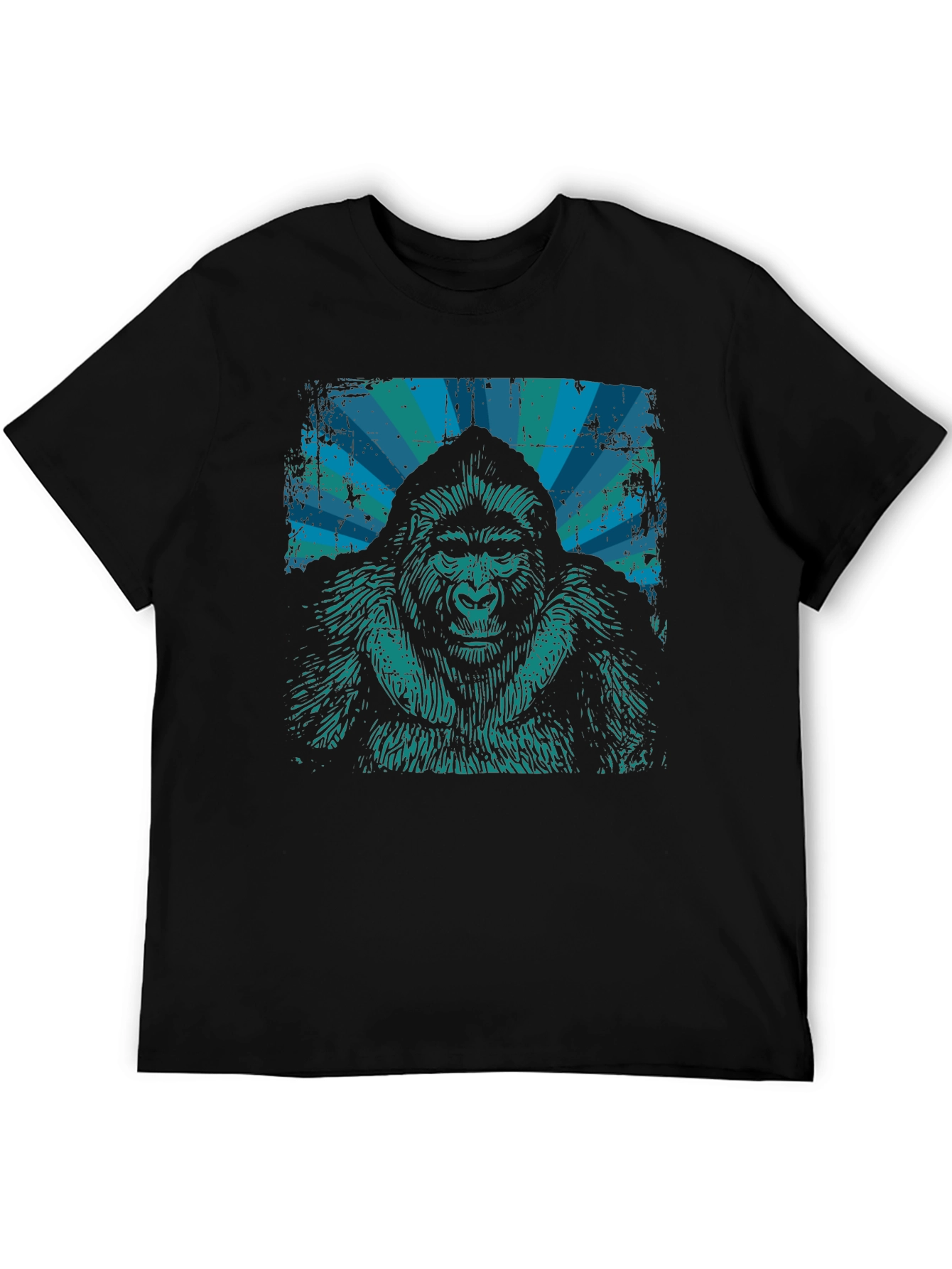 Gorilla Graphic T-Shirt - Distressed Retro Design