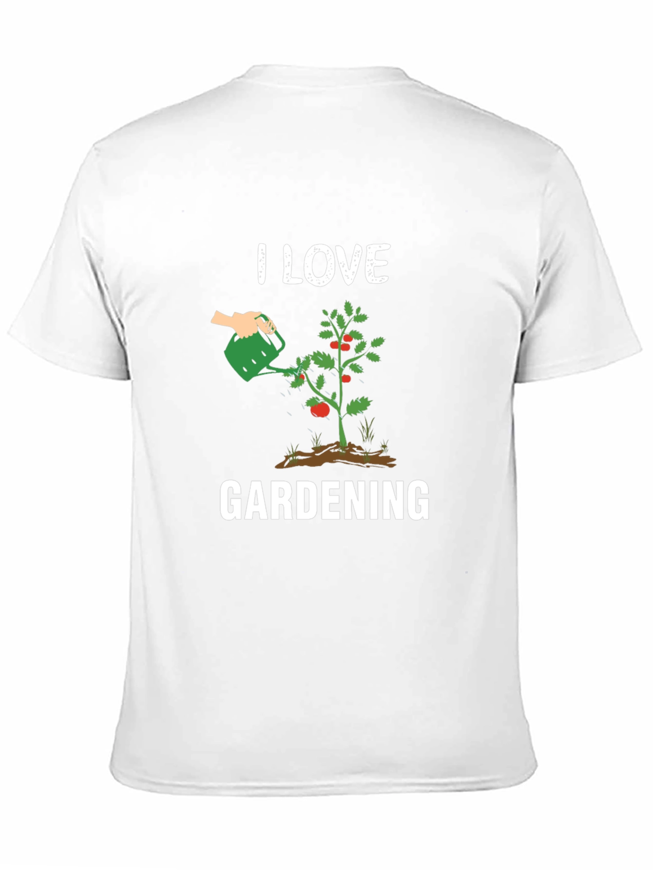 I Love Gardening T-Shirt - Black Graphic Tee