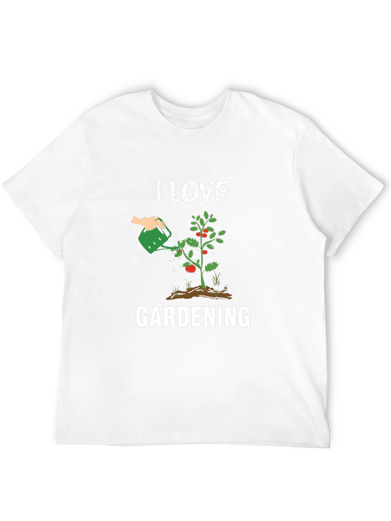 I Love Gardening T-Shirt - Black Graphic Tee