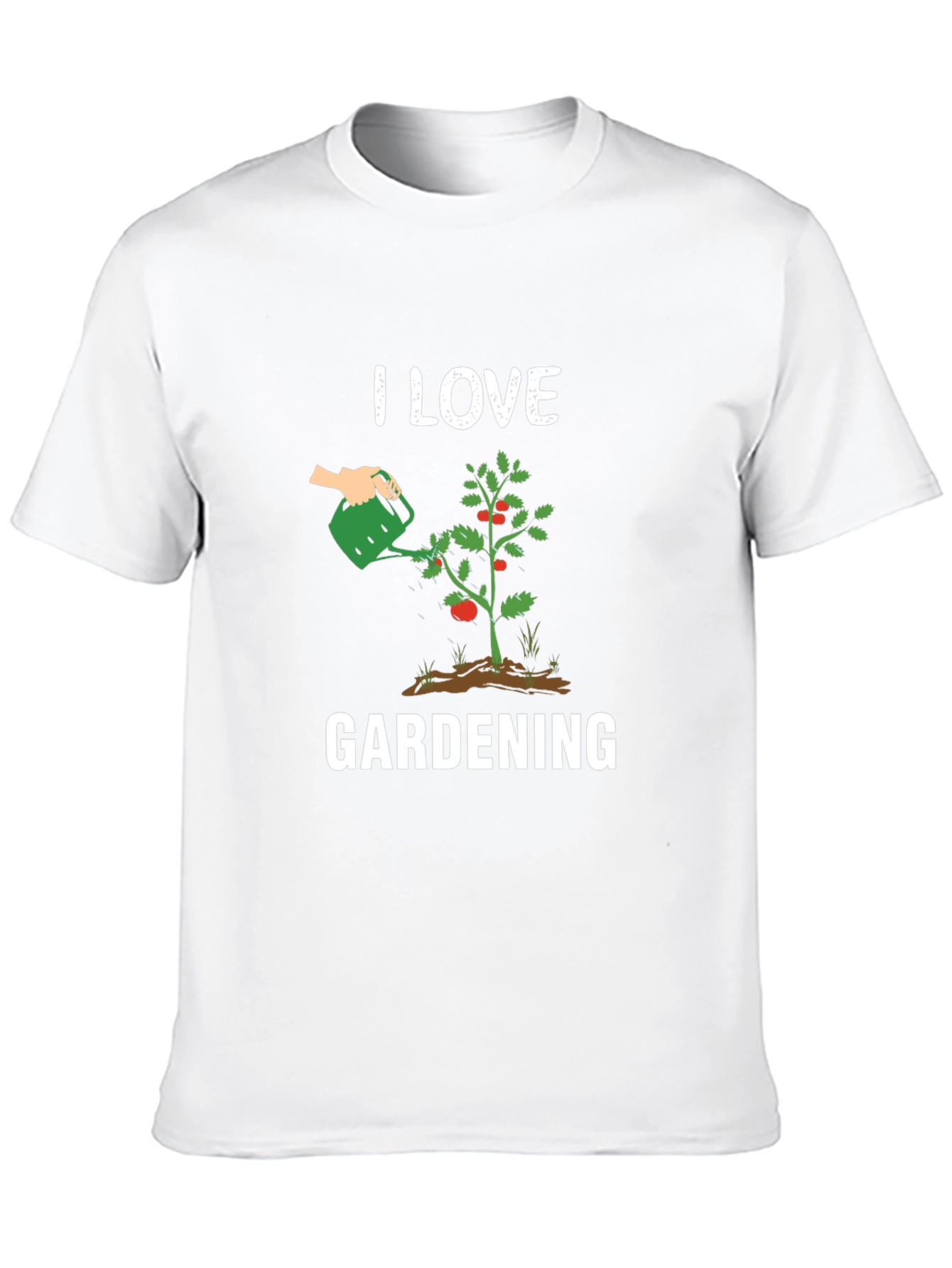 I Love Gardening T-Shirt - Black Graphic Tee