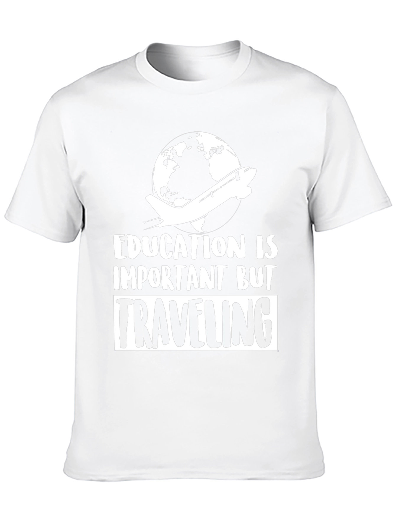 Education vs Traveling Graphic T-Shirt