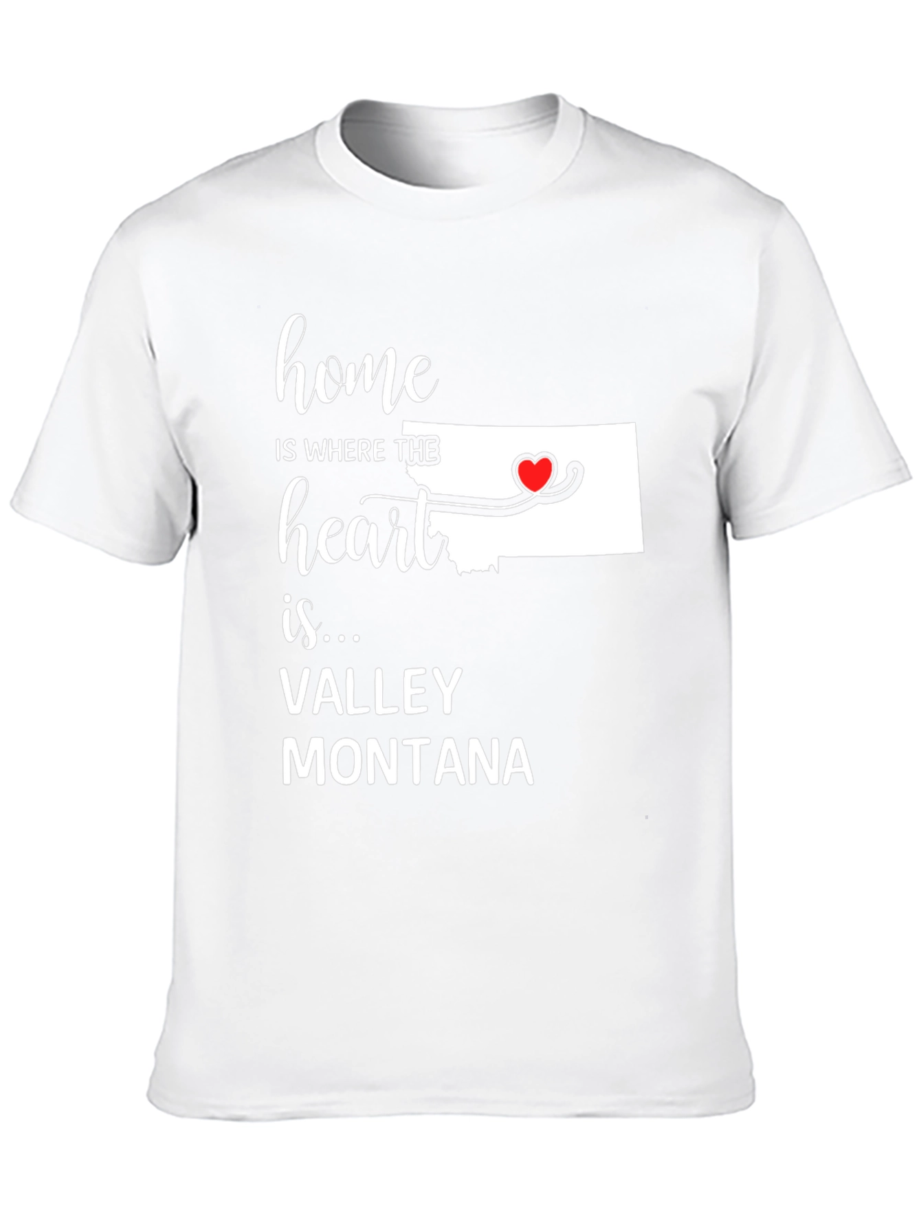 Valley Montana Home Heart T-Shirt