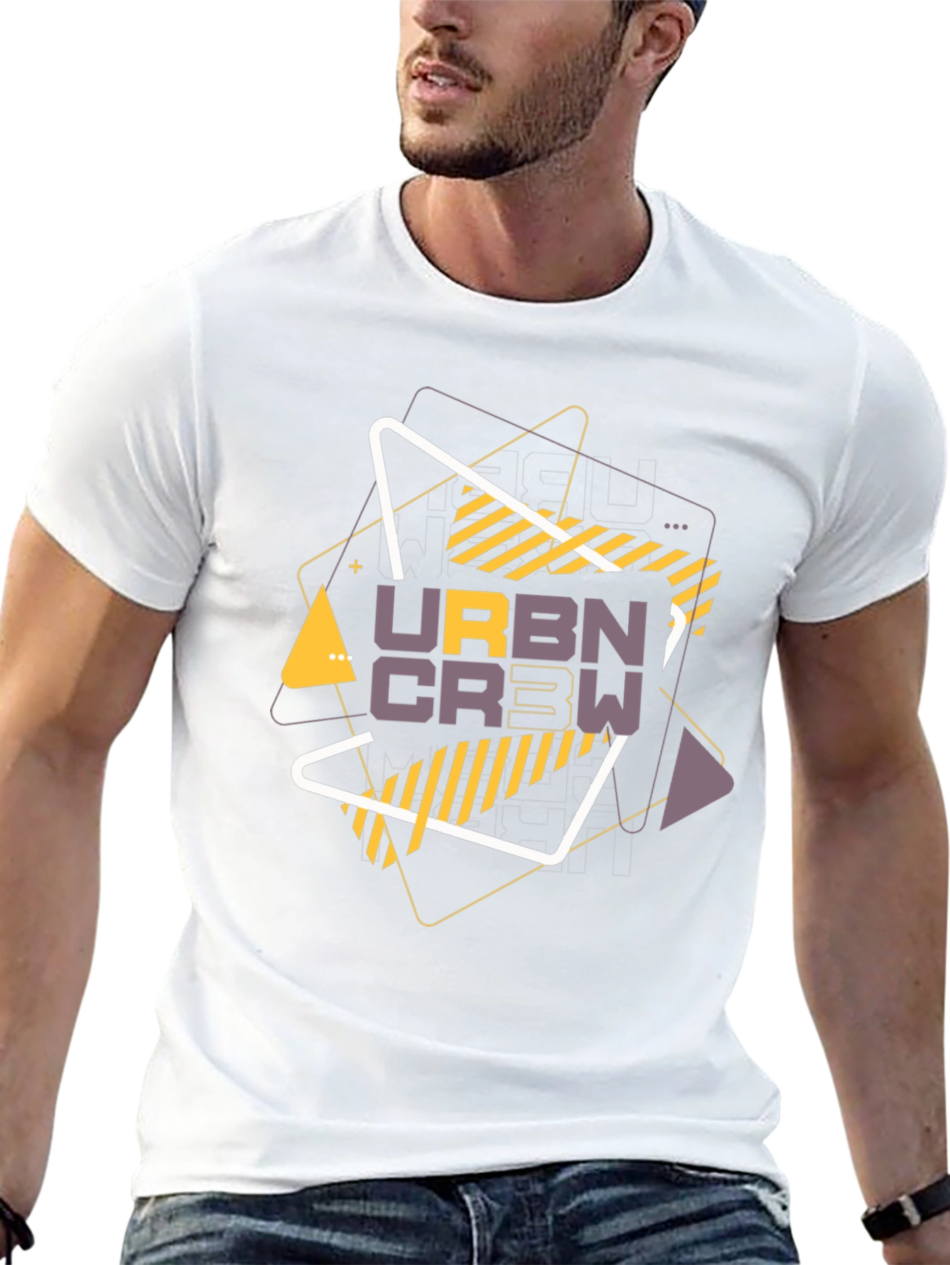 Urban Crew Graphic T-Shirt - Black