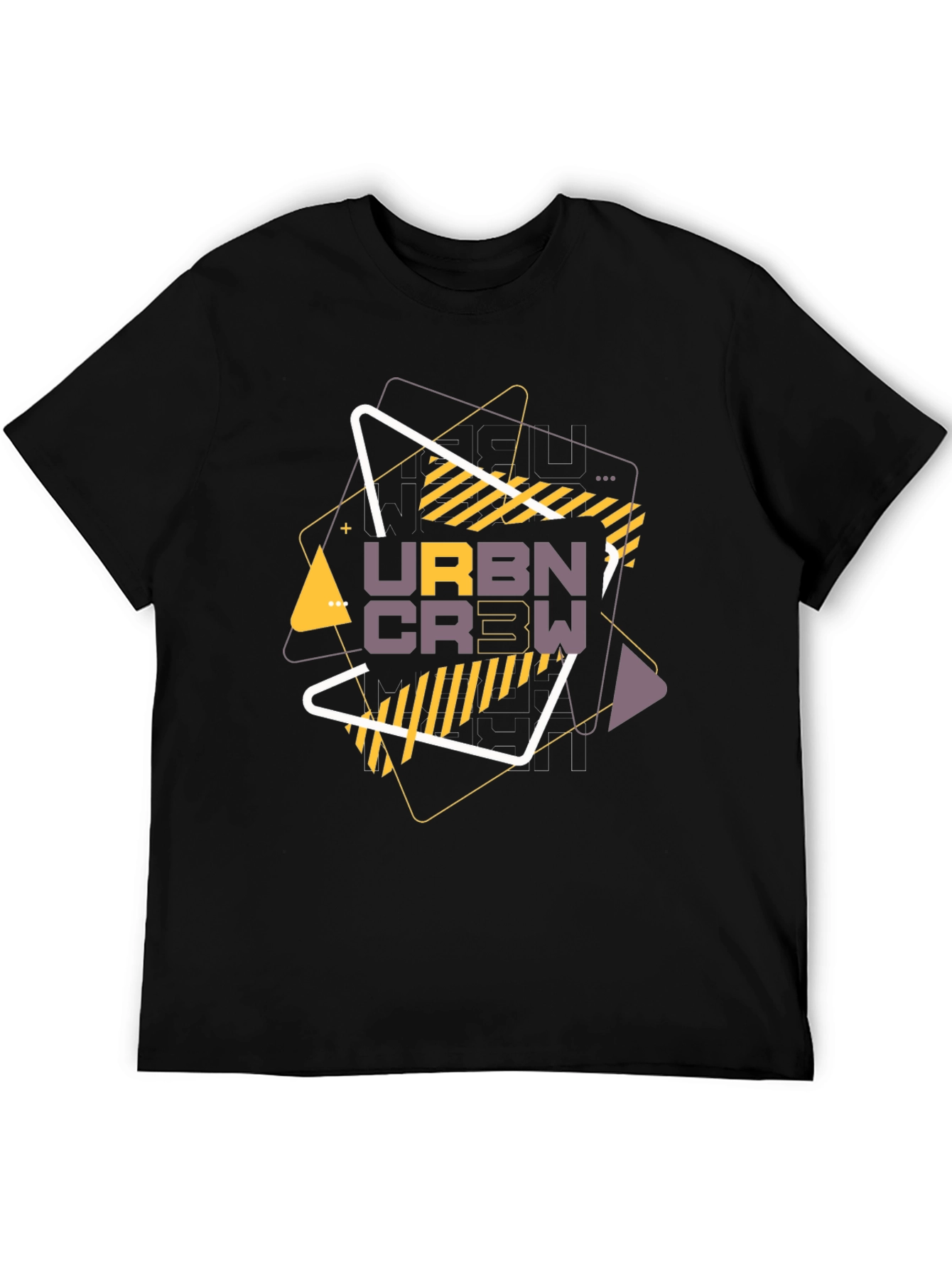 Urban Crew Graphic T-Shirt - Black
