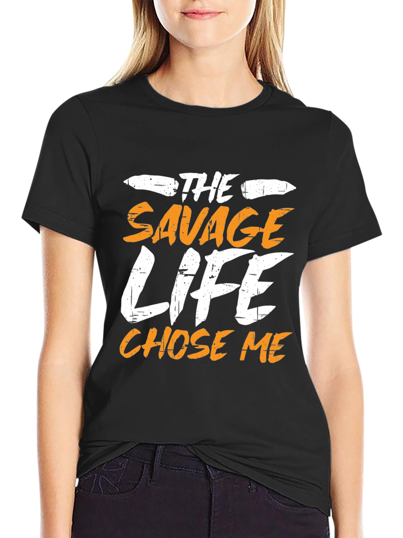 Savage Life Mens Graphic T-Shirt - Black