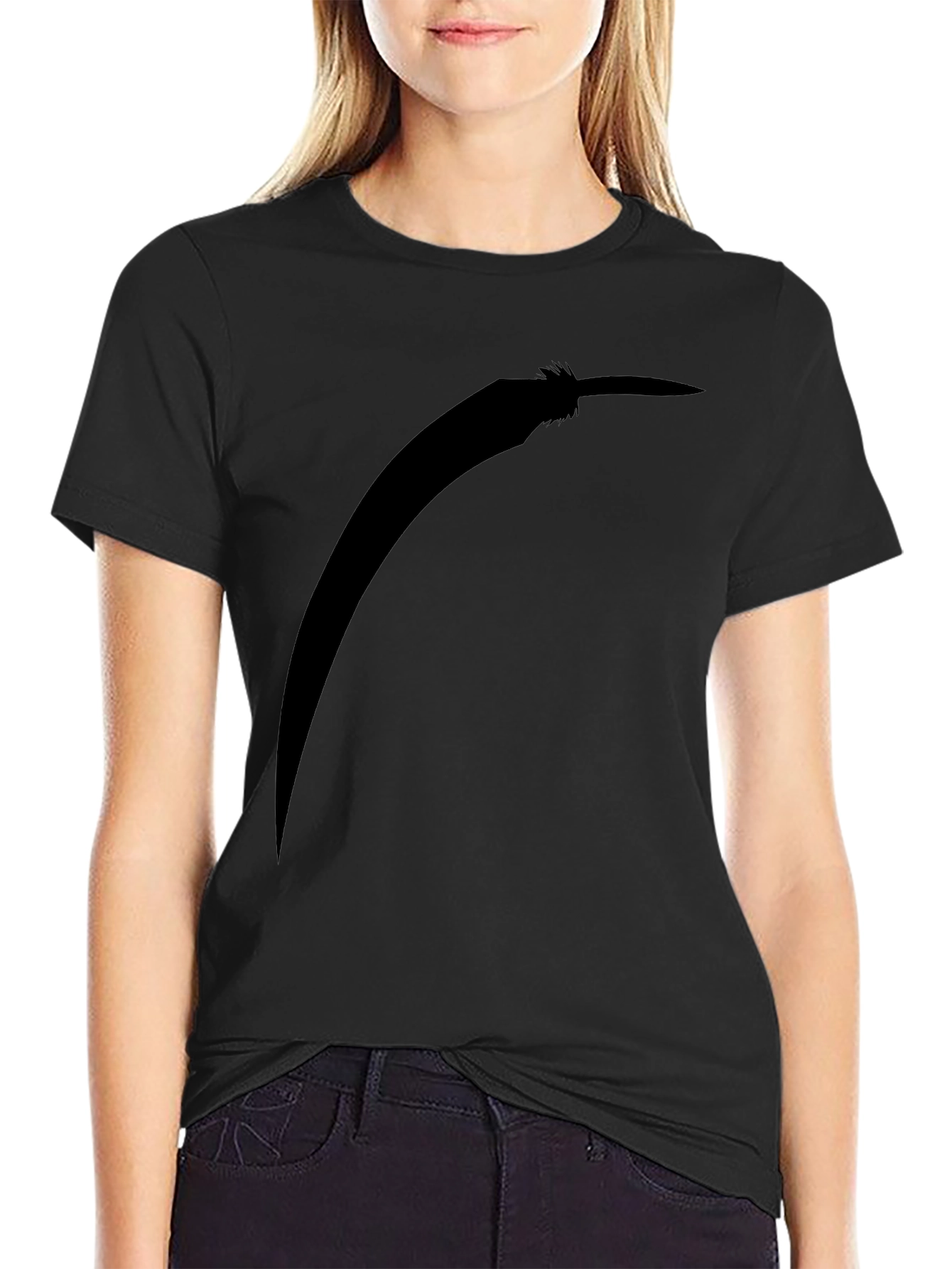 Black T-Shirt with Pepper Silhouette