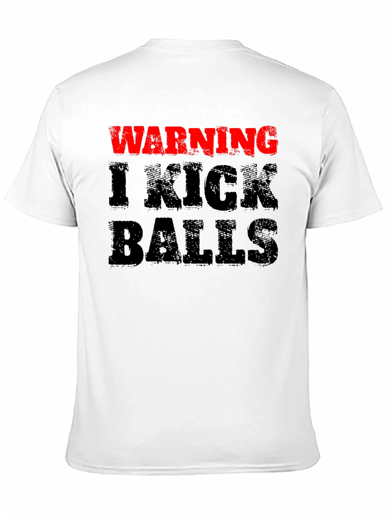 Warning I Kick Balls Graphic Tee