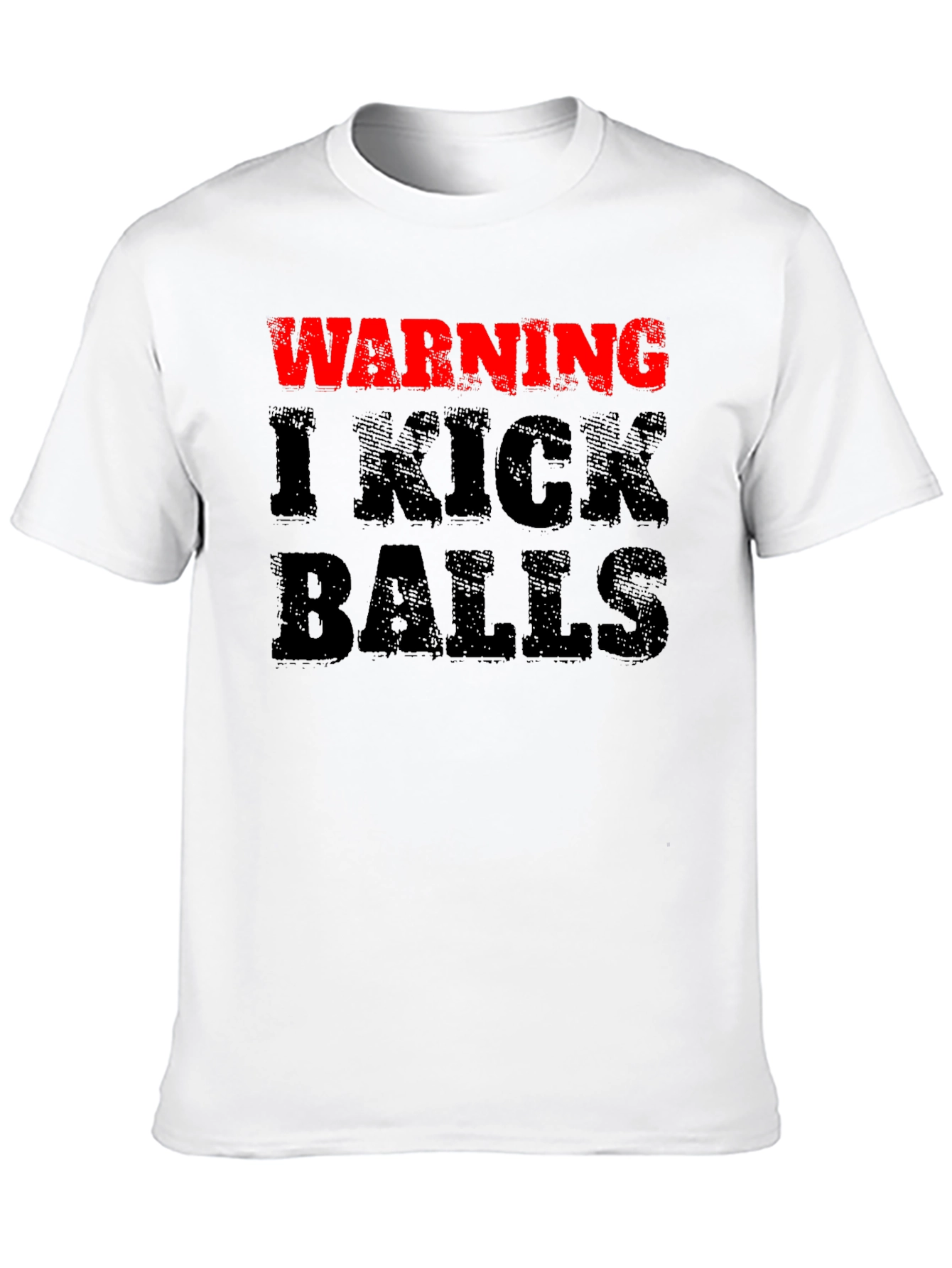 Warning I Kick Balls Graphic Tee