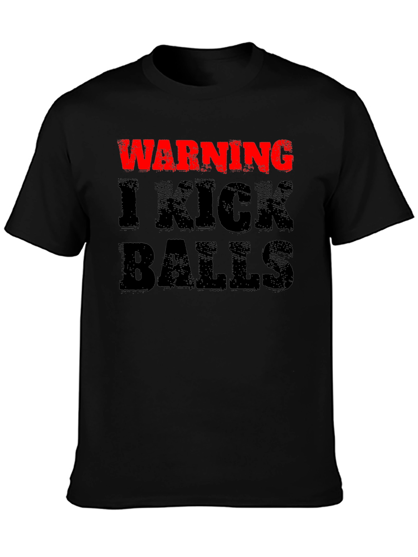 Warning I Kick Balls Graphic Tee