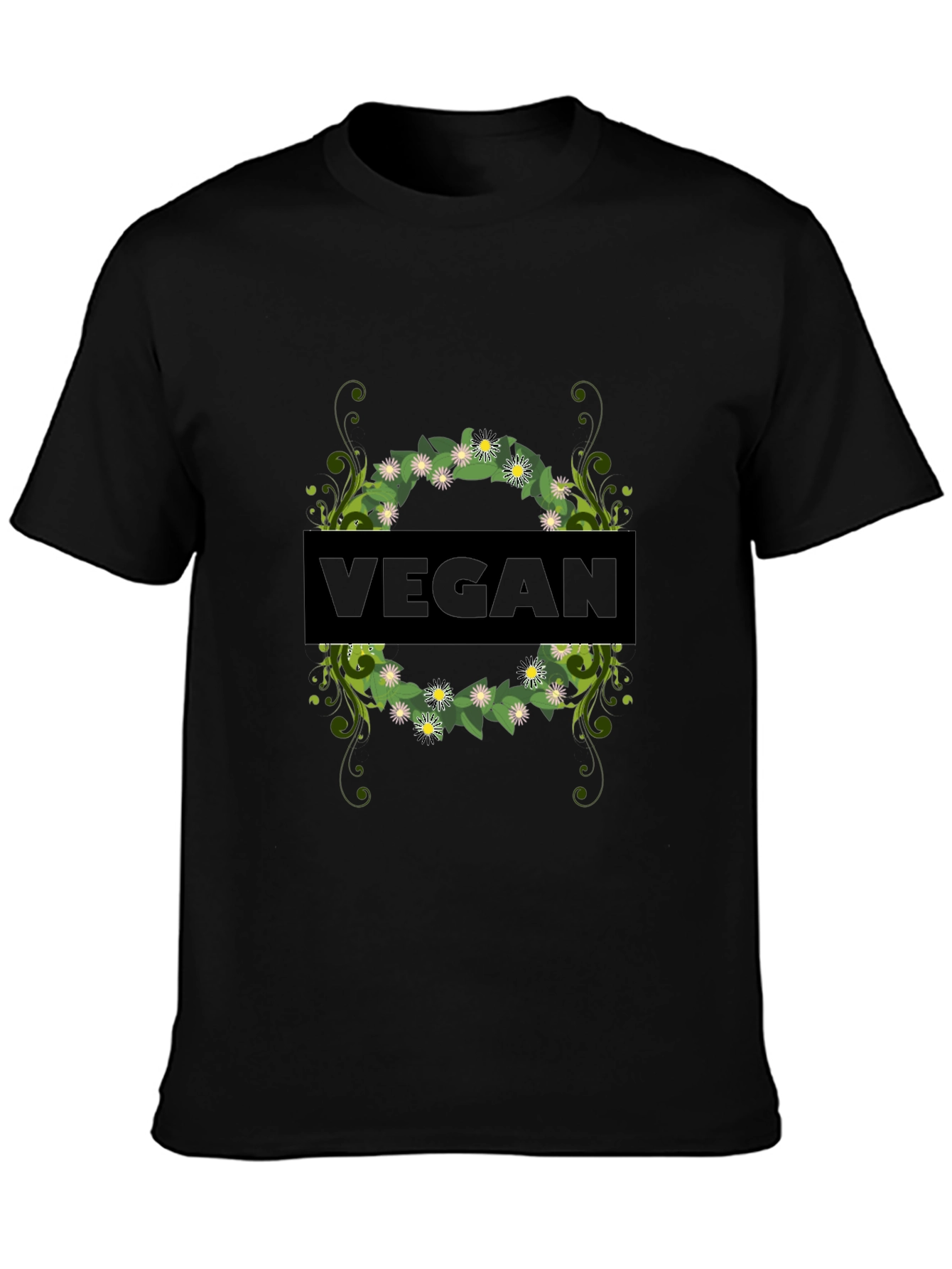 Vegan Floral T-Shirt - Stylish & Comfortable