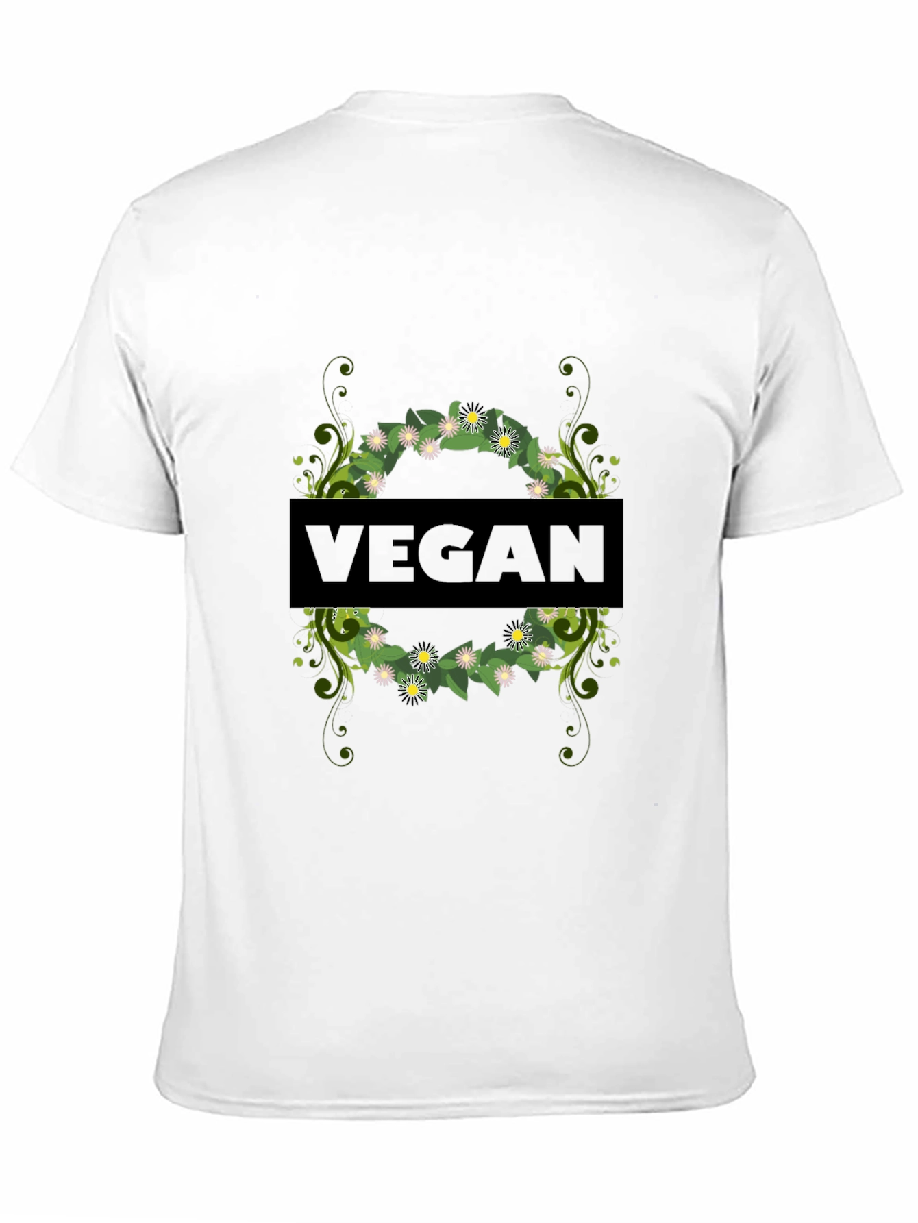 Vegan Floral T-Shirt - Stylish & Comfortable