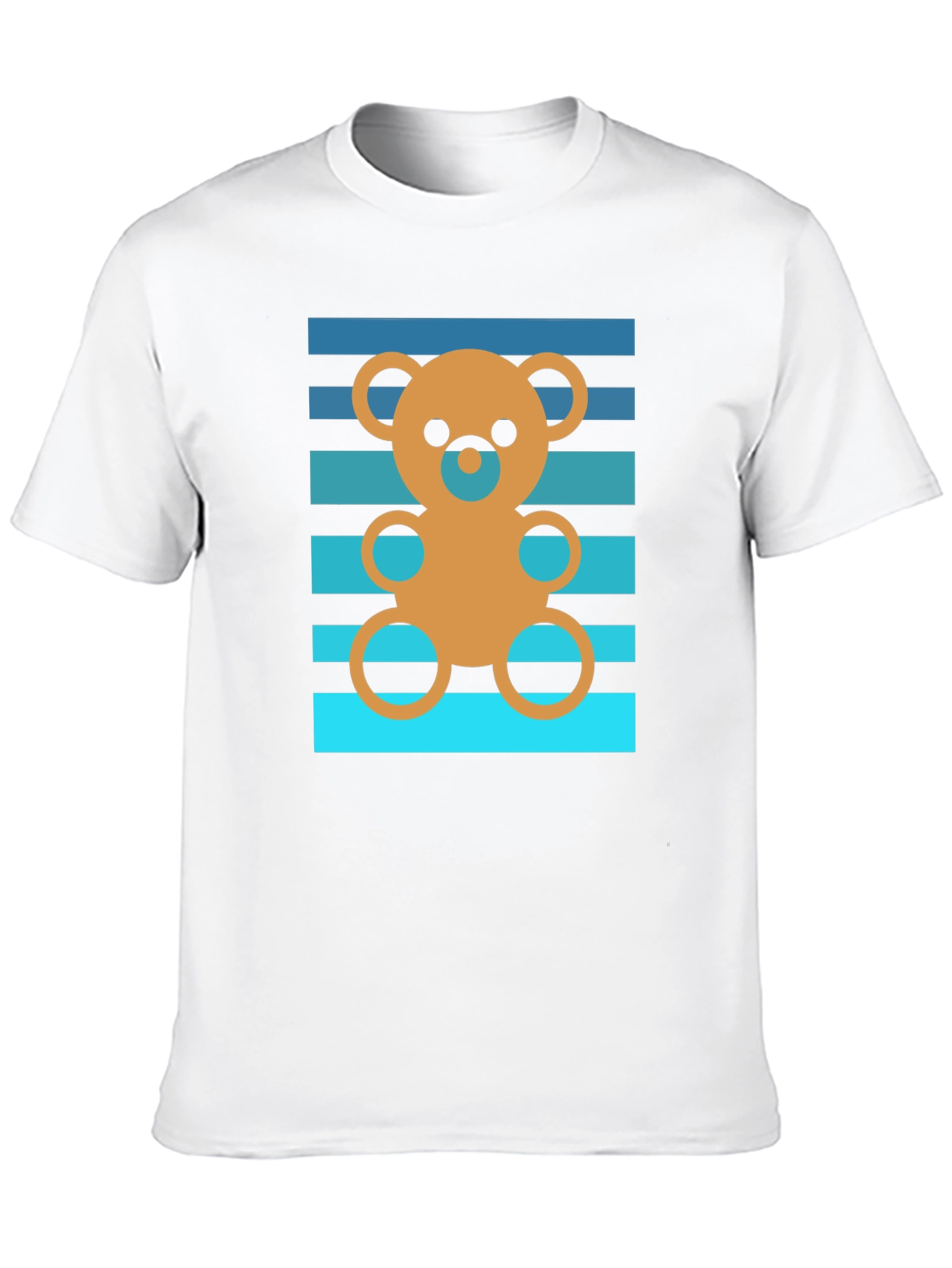 Retro Teddy Bear Graphic Tee - Soft Cotton Blend