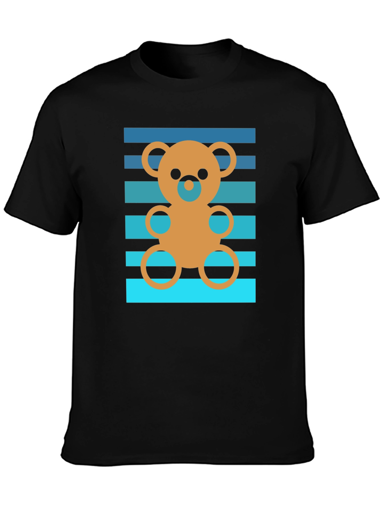 Retro Teddy Bear Graphic Tee - Soft Cotton Blend
