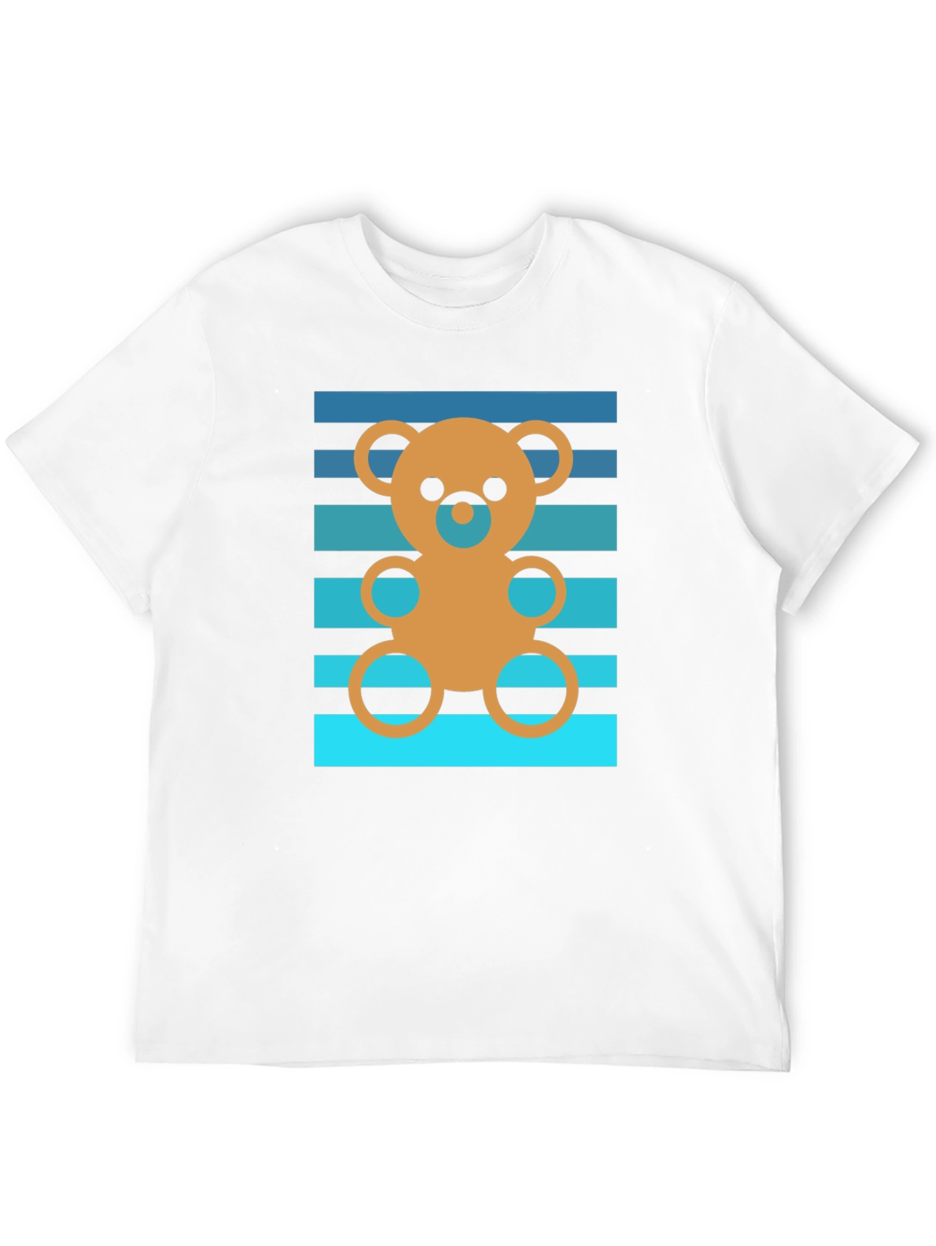 Retro Teddy Bear Graphic Tee - Soft Cotton Blend