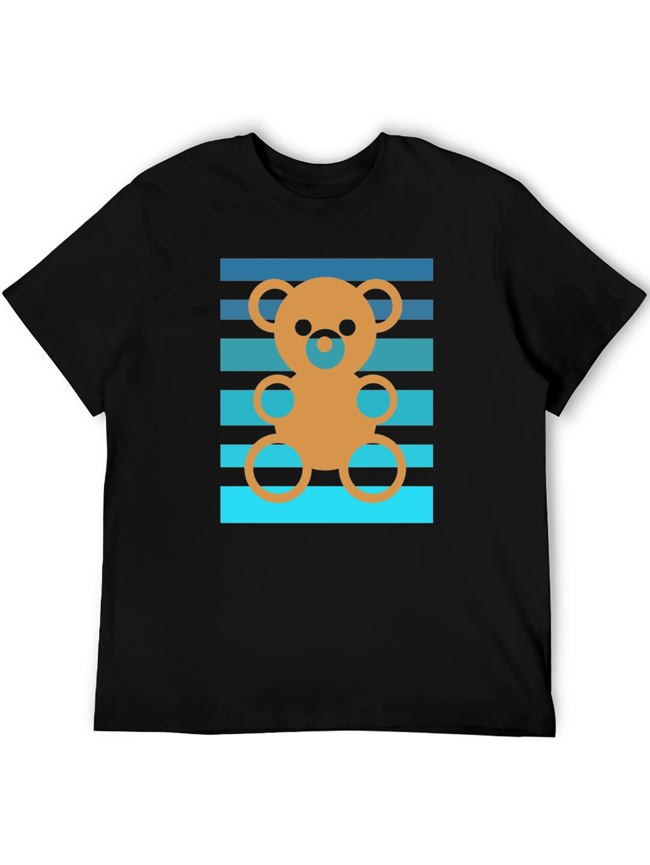 Retro Teddy Bear Graphic Tee - Soft Cotton Blend