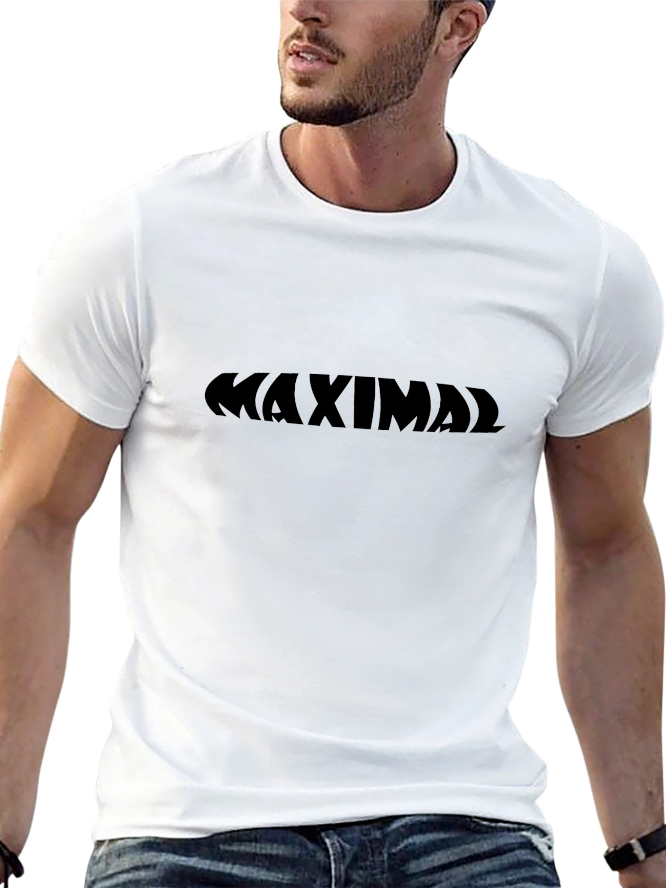 Maximal Graphic Tee - Stylish Black Cotton T-Shirt