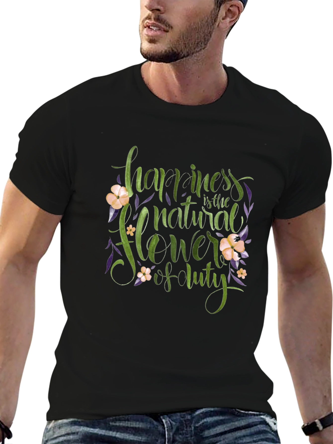 Happiness is the Natural Flower T-Shirt