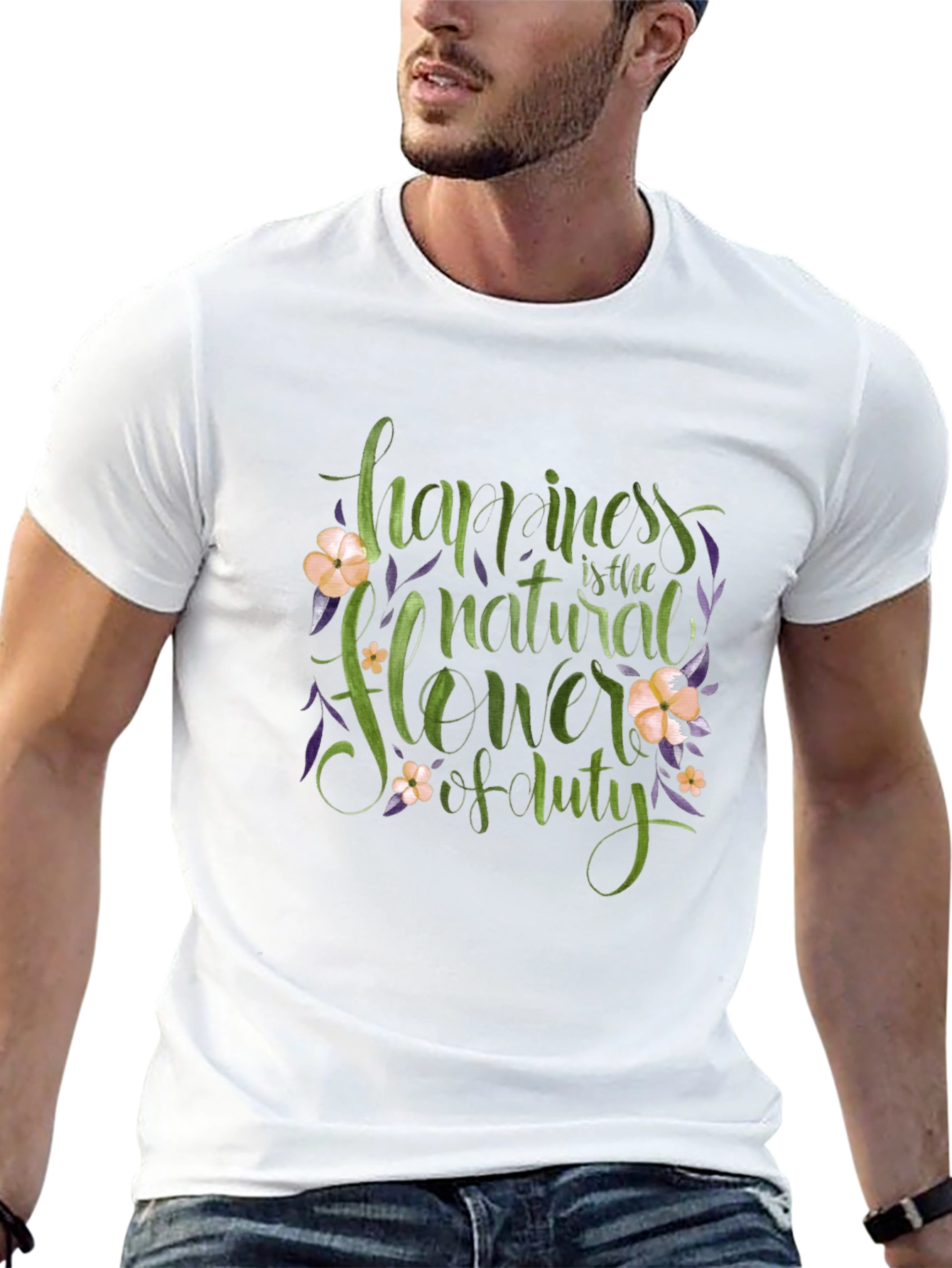 Happiness is the Natural Flower T-Shirt