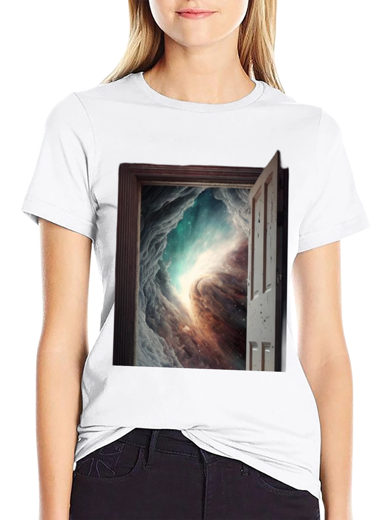 Cosmic Doorway T-Shirt - Black Graphic Tee