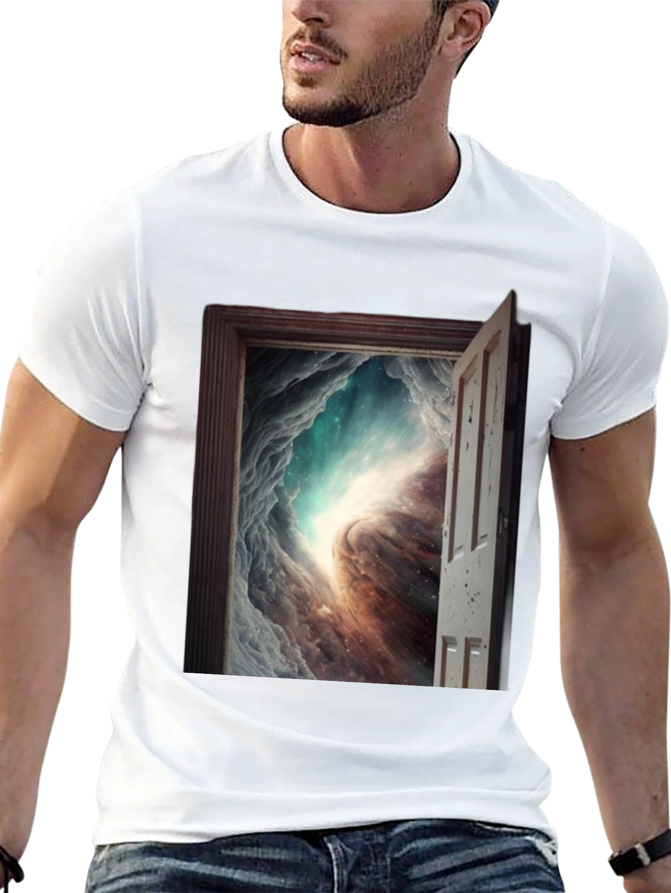 Cosmic Doorway T-Shirt - Black Graphic Tee
