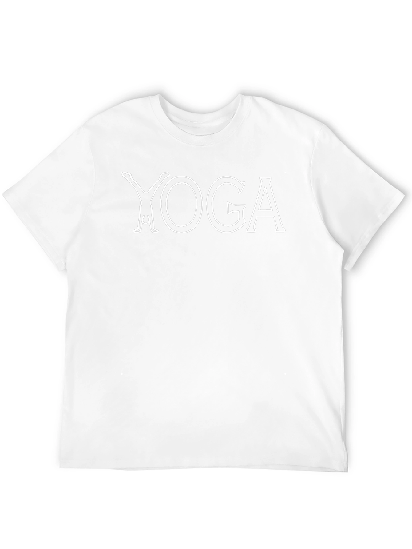Yoga Graphic Tee - Relaxed Fit Black Cotton