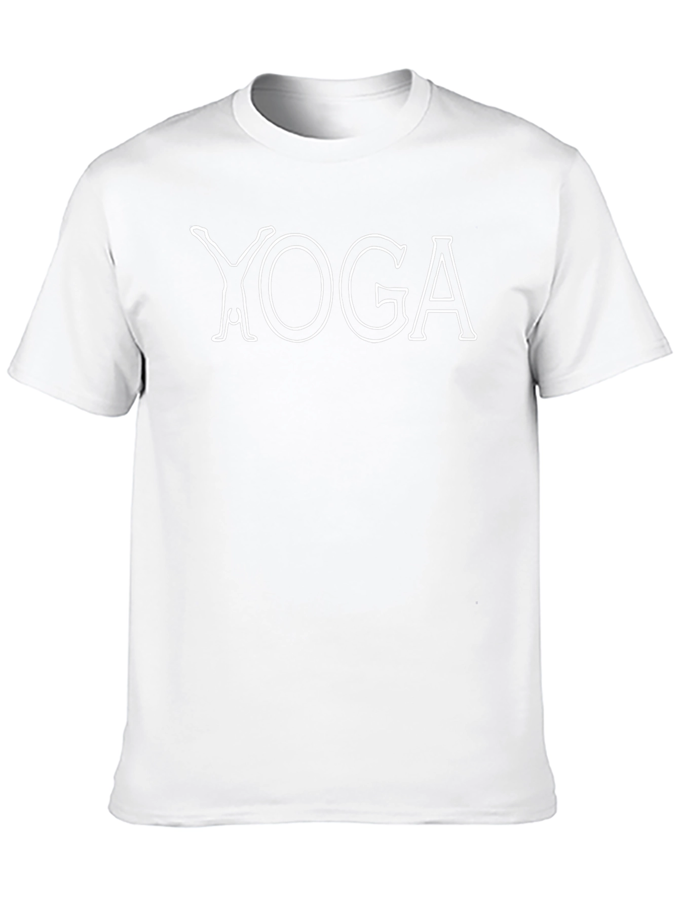 Yoga Graphic Tee - Relaxed Fit Black Cotton