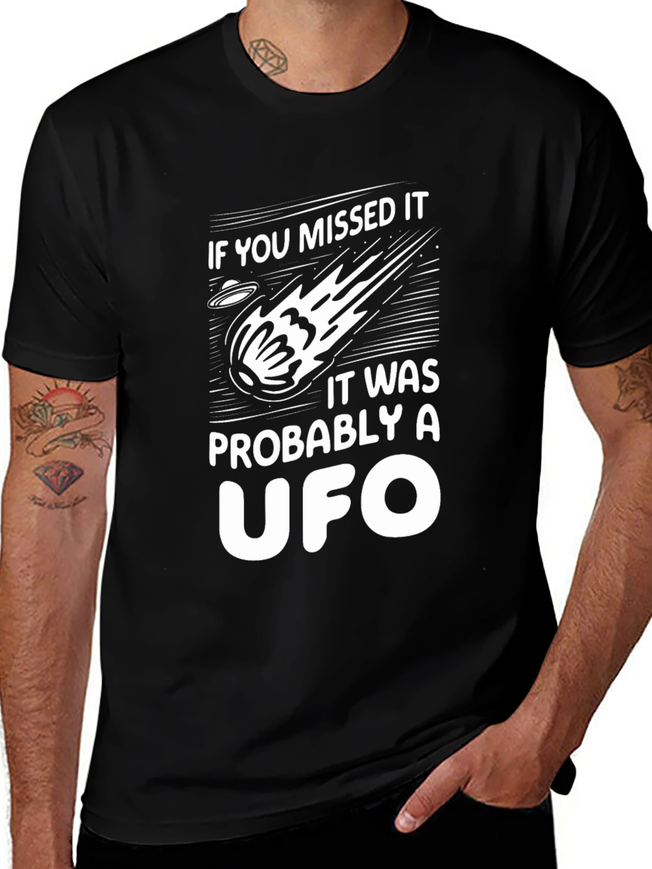 UFO Graphic Tee - If You Missed It T-Shirt
