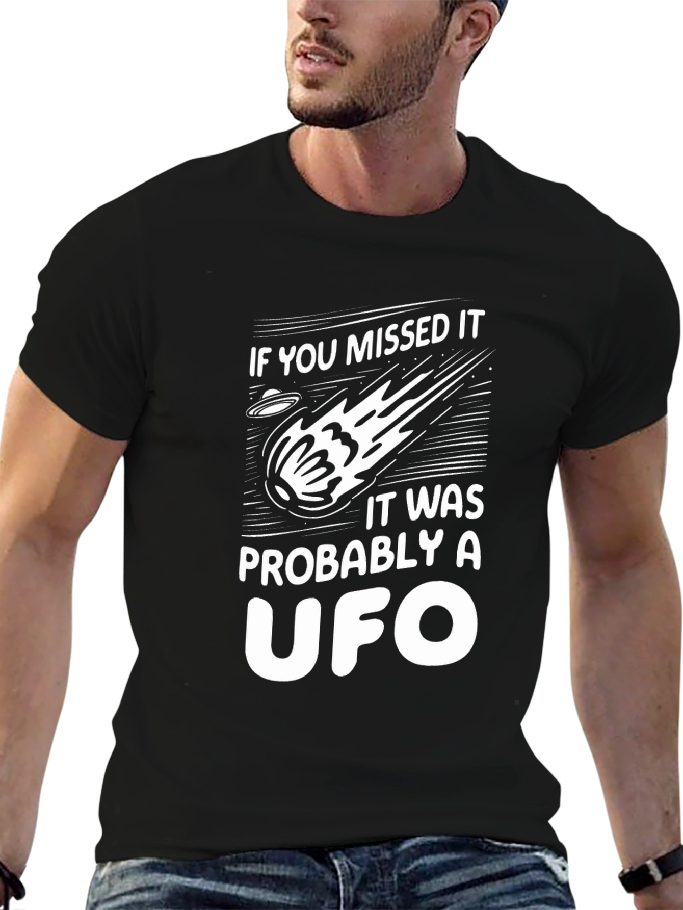 UFO Graphic Tee - If You Missed It T-Shirt
