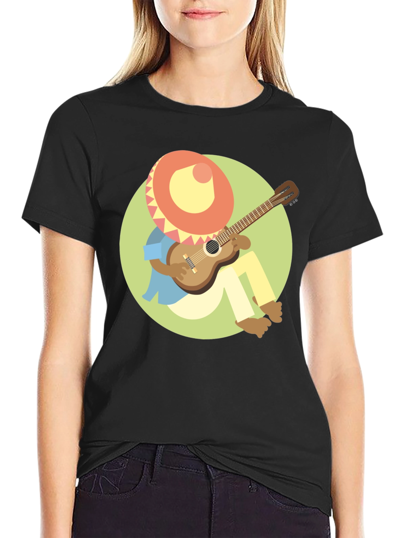 Mariachi Guitar Player Graphic Tee