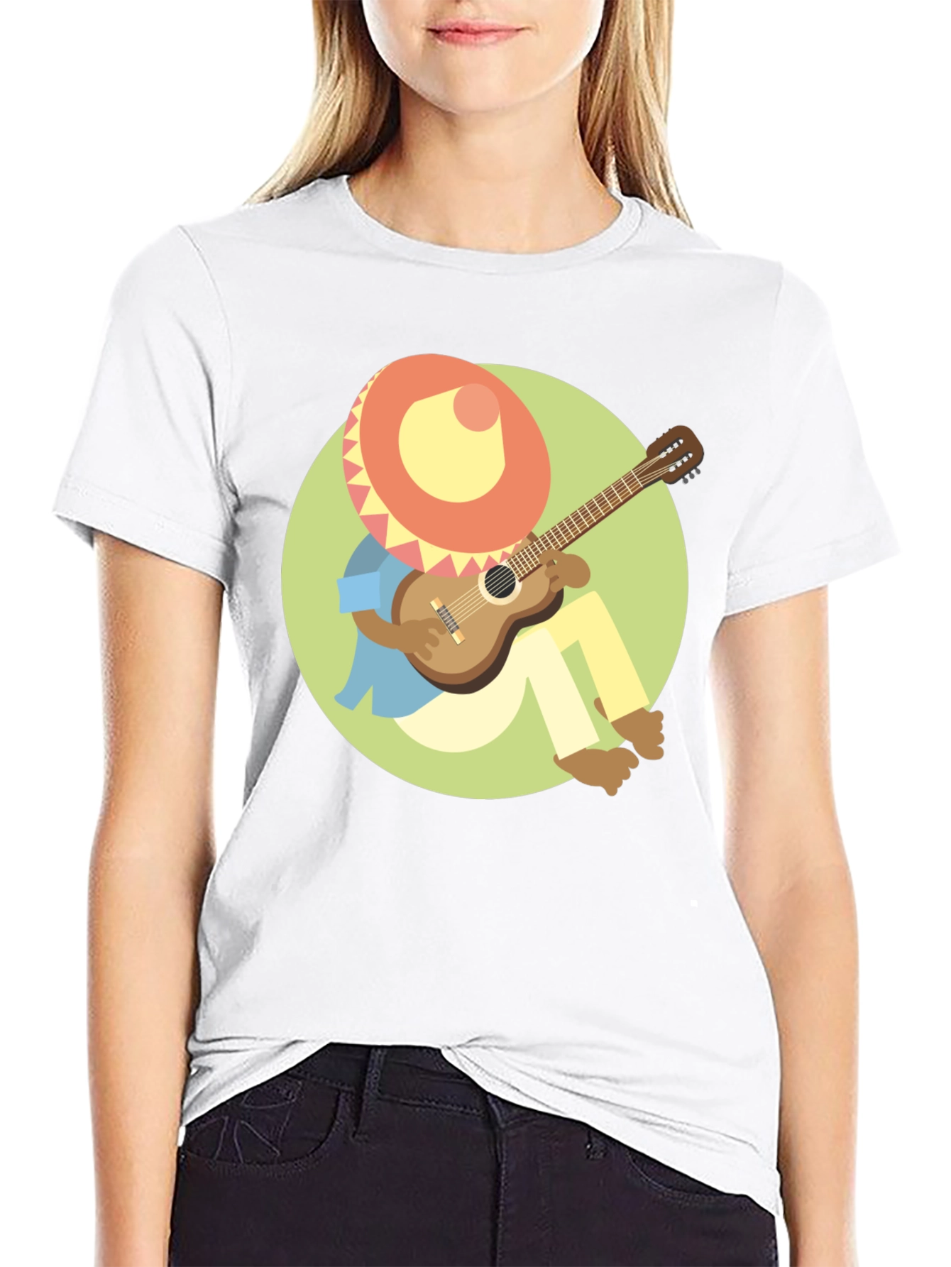 Mariachi Guitar Player Graphic Tee
