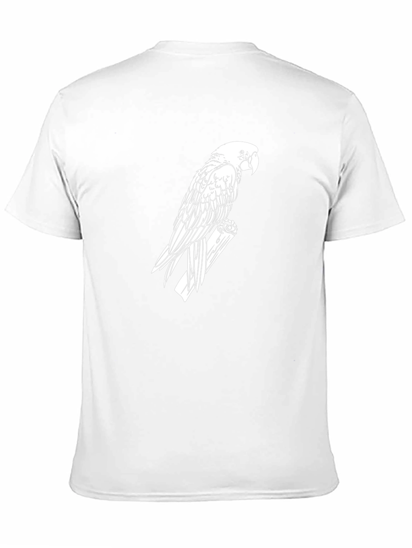 Parrot Graphic Tee - Black Cotton T-Shirt