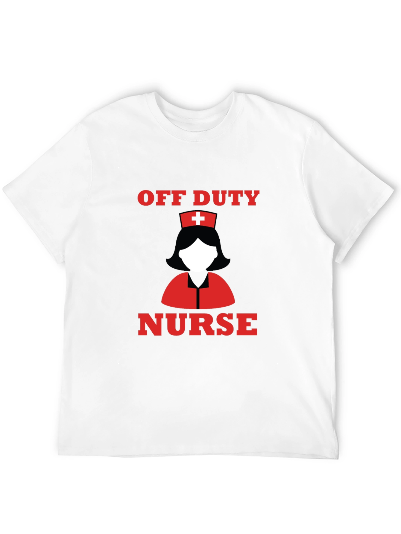 Off Duty Nurse T-Shirt - Black Cotton Tee